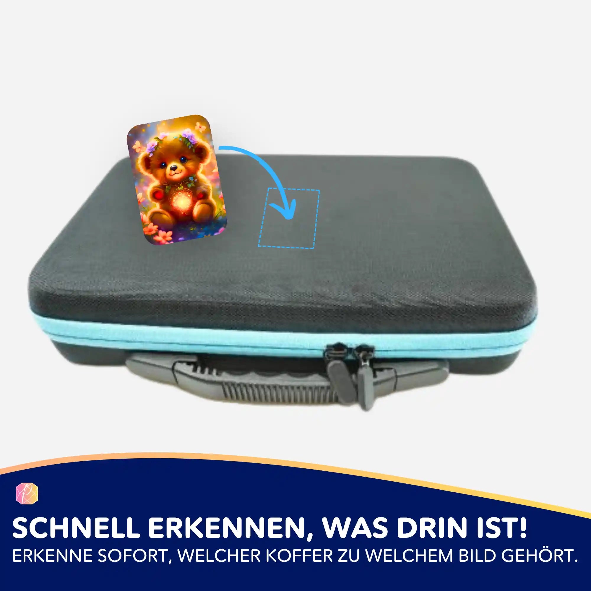 Aufkleber 5er-Set - Kleiner Leuchtbär