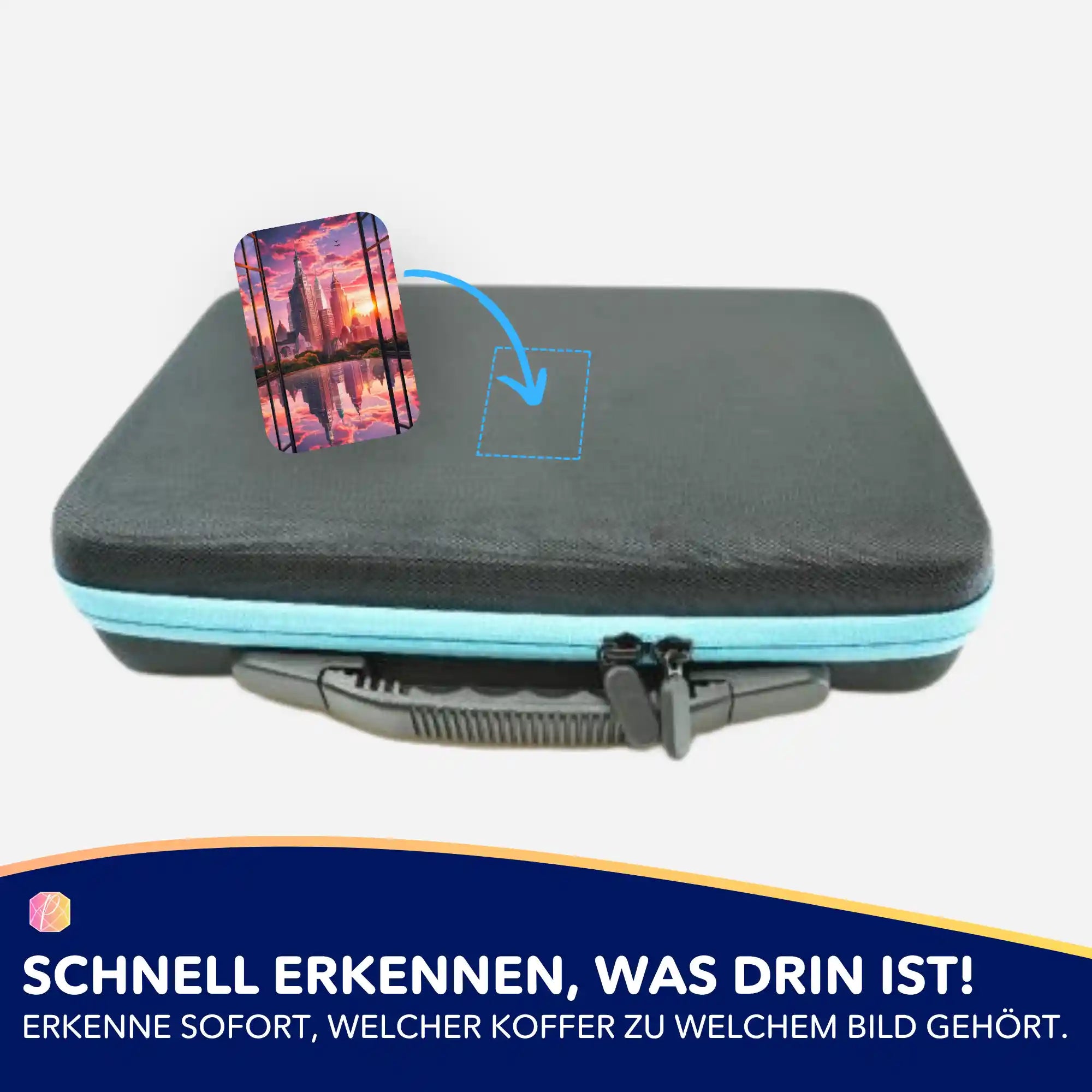 Aufkleber 5er-Set - Skyline Abendglühen "Limited Edition"