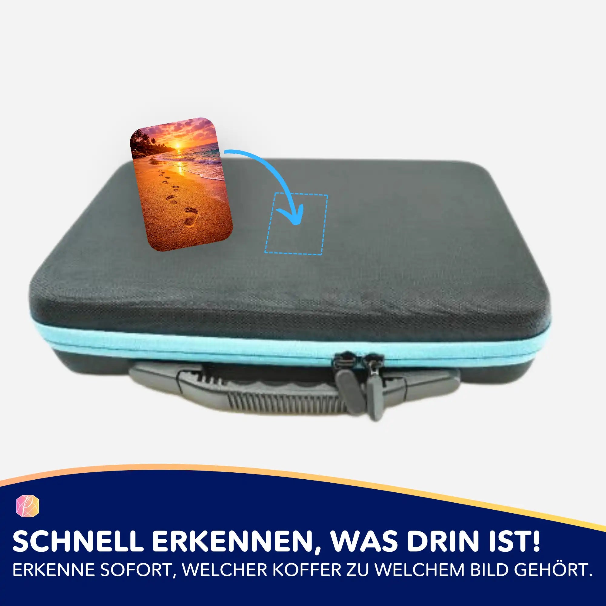 Aufkleber 5er-Set - Barfus ins Paradies