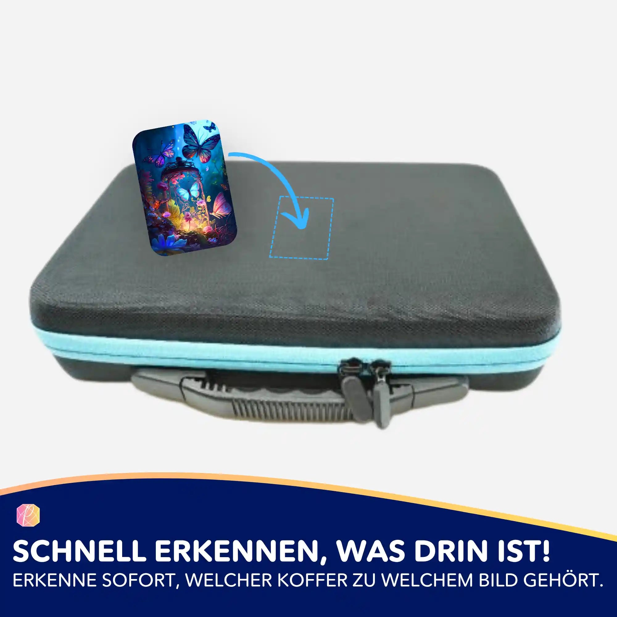 Aufkleber 5er-Set - Nacht der Schmetterlinge