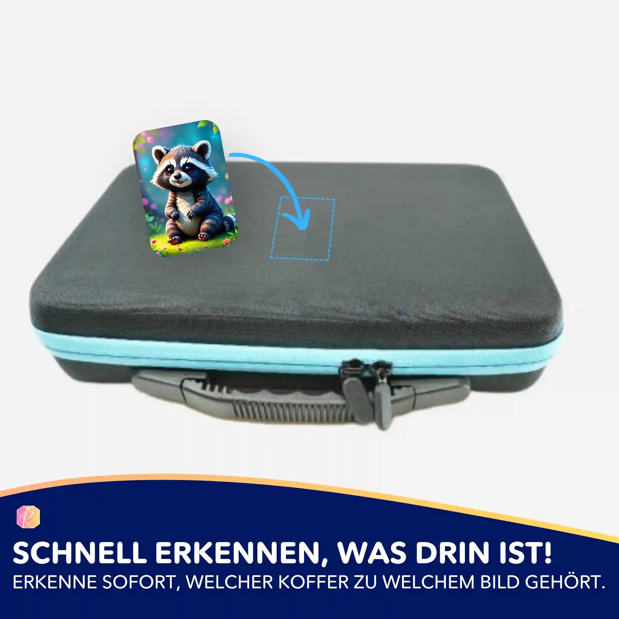 Aufkleber 5er-Set - Waschbär Brownie