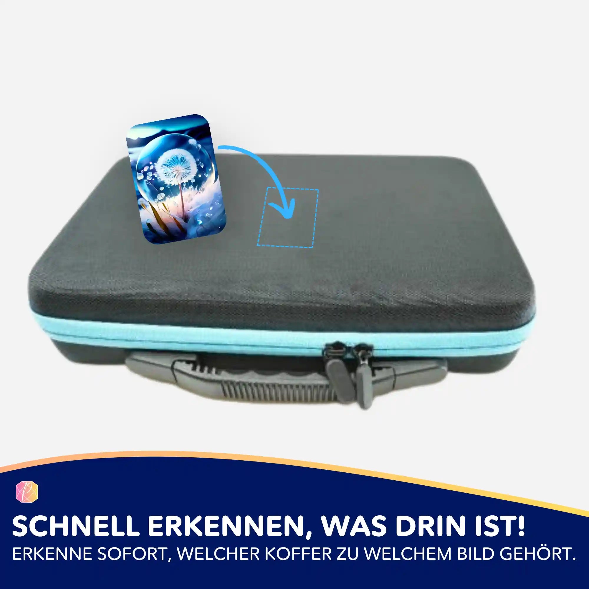 Aufkleber 5er-Set - Pusteblume Eiskristall