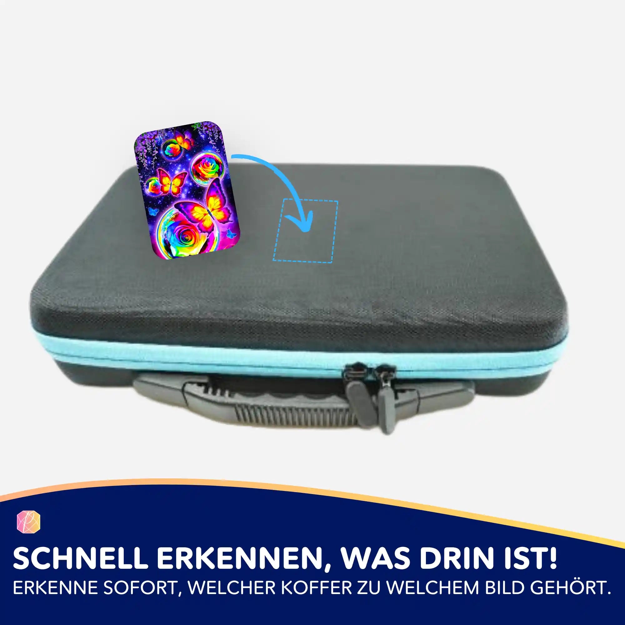 Aufkleber 5er-Set - Schmetterlingstanz im Mondschein