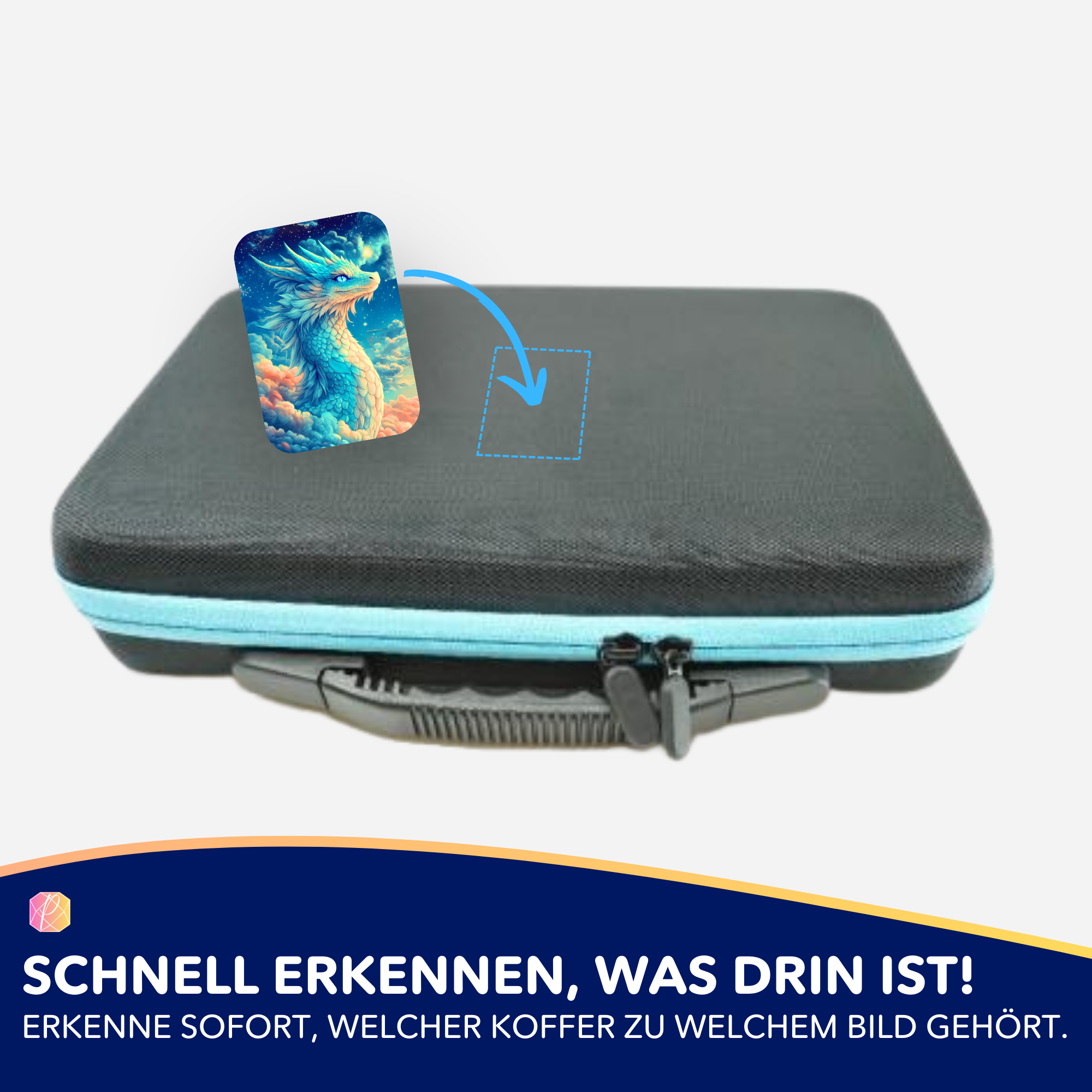 Aufkleber 5er-Set - Susen Pfifferling - Himmelsdrache Saphira