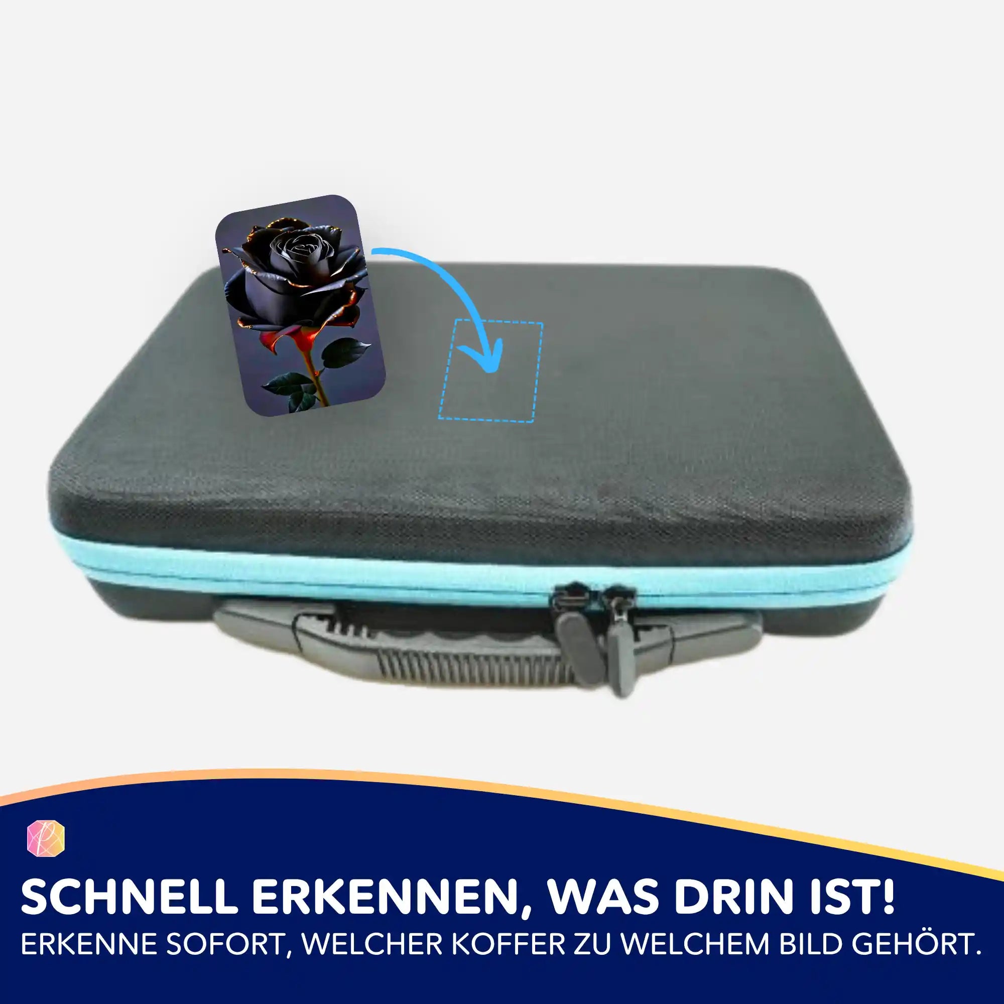 Aufkleber 5er-Set - Black rose