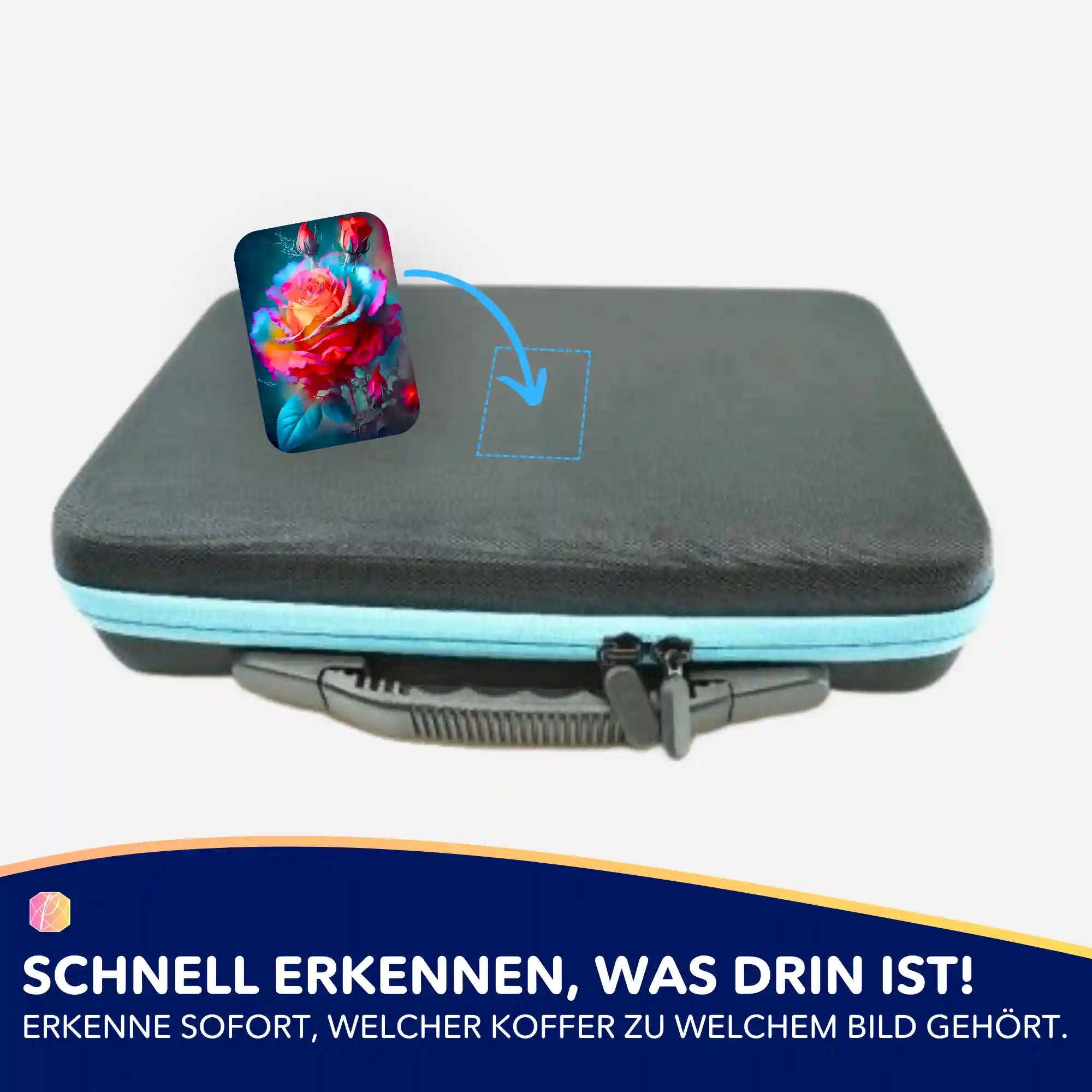 Aufkleber 5er-Set - Zarte Rosenblüte