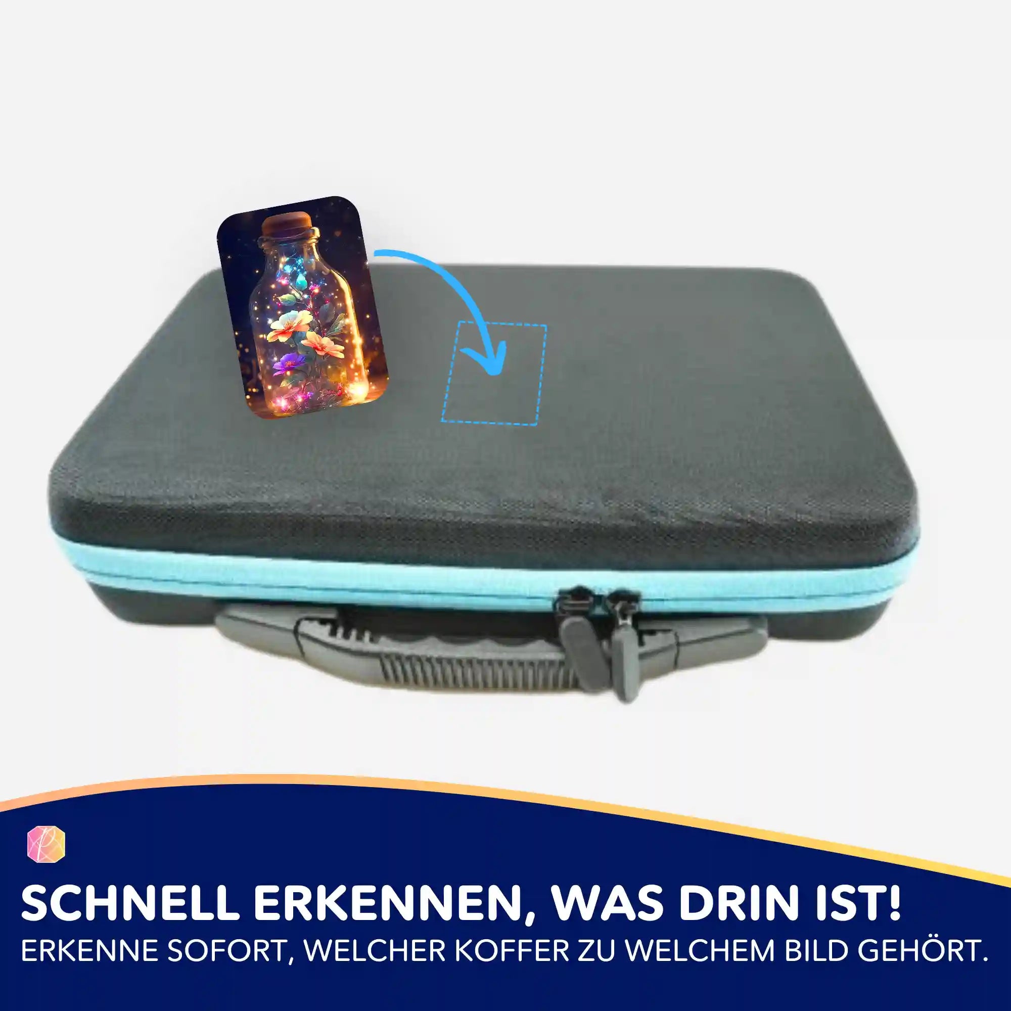 Aufkleber 5er-Set - Leuchtender Blütenzauber