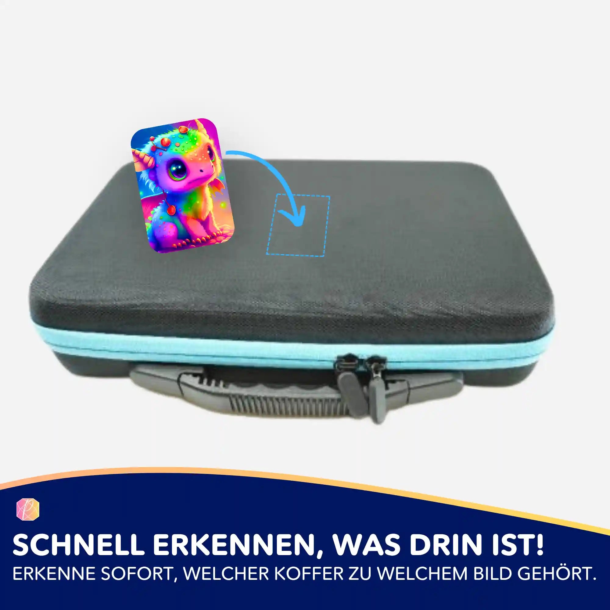 Aufkleber 5er-Set - Regenbogendrache