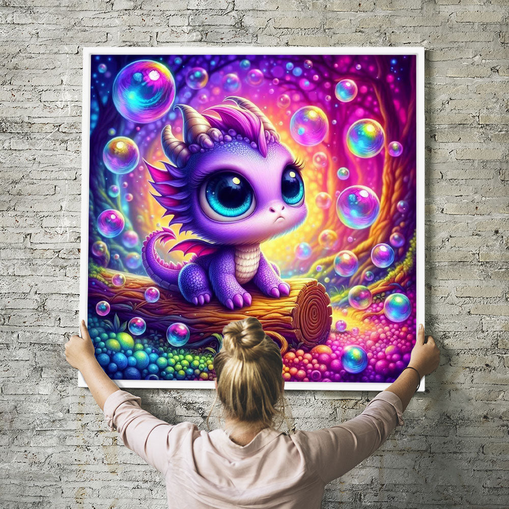 Diamond Painting Multi Special - Little bubble dragon "Limited Edition"