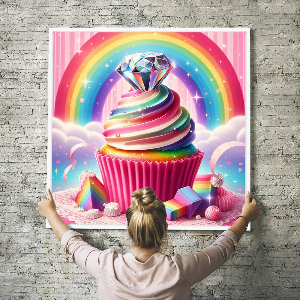 Diamond Painting Multi Special - Colorful Diamond Cupcake "Limited Edition"