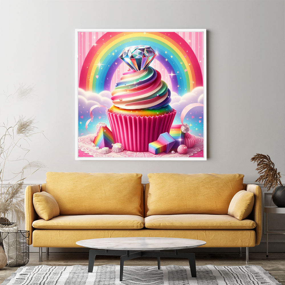 Diamond Painting Multi Special - Colorful Diamond Cupcake "Limited Edition"