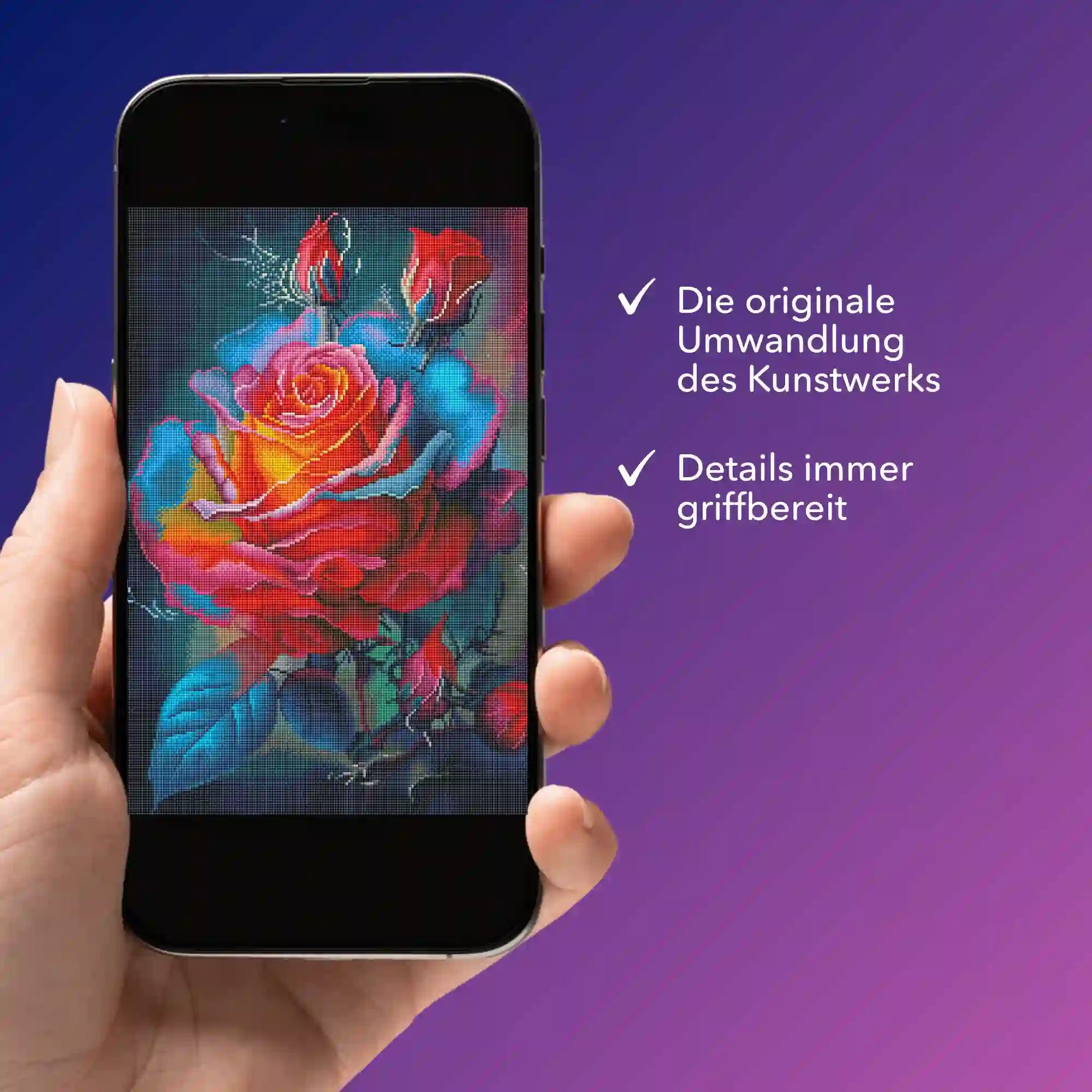 Digitale Bildmappe - Zarte Rosenblüte