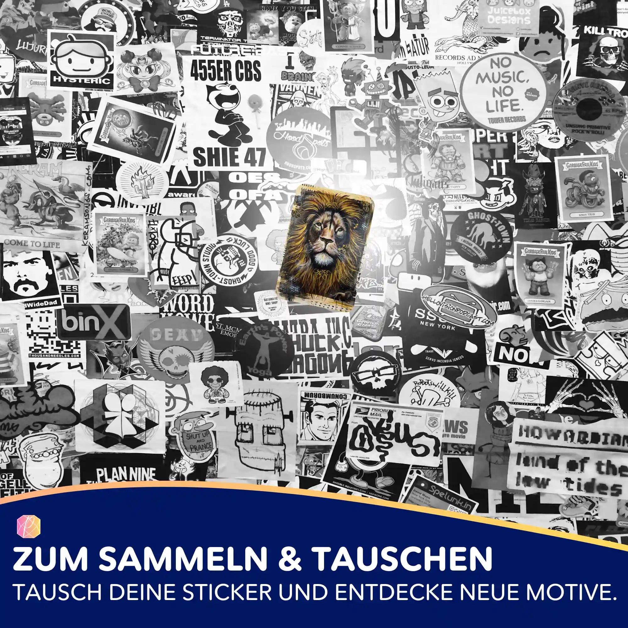 Picmondoo Sticker-Set mit Löwen-Motiv für Diamond Painting Fans zum Sammeln und Verzieren