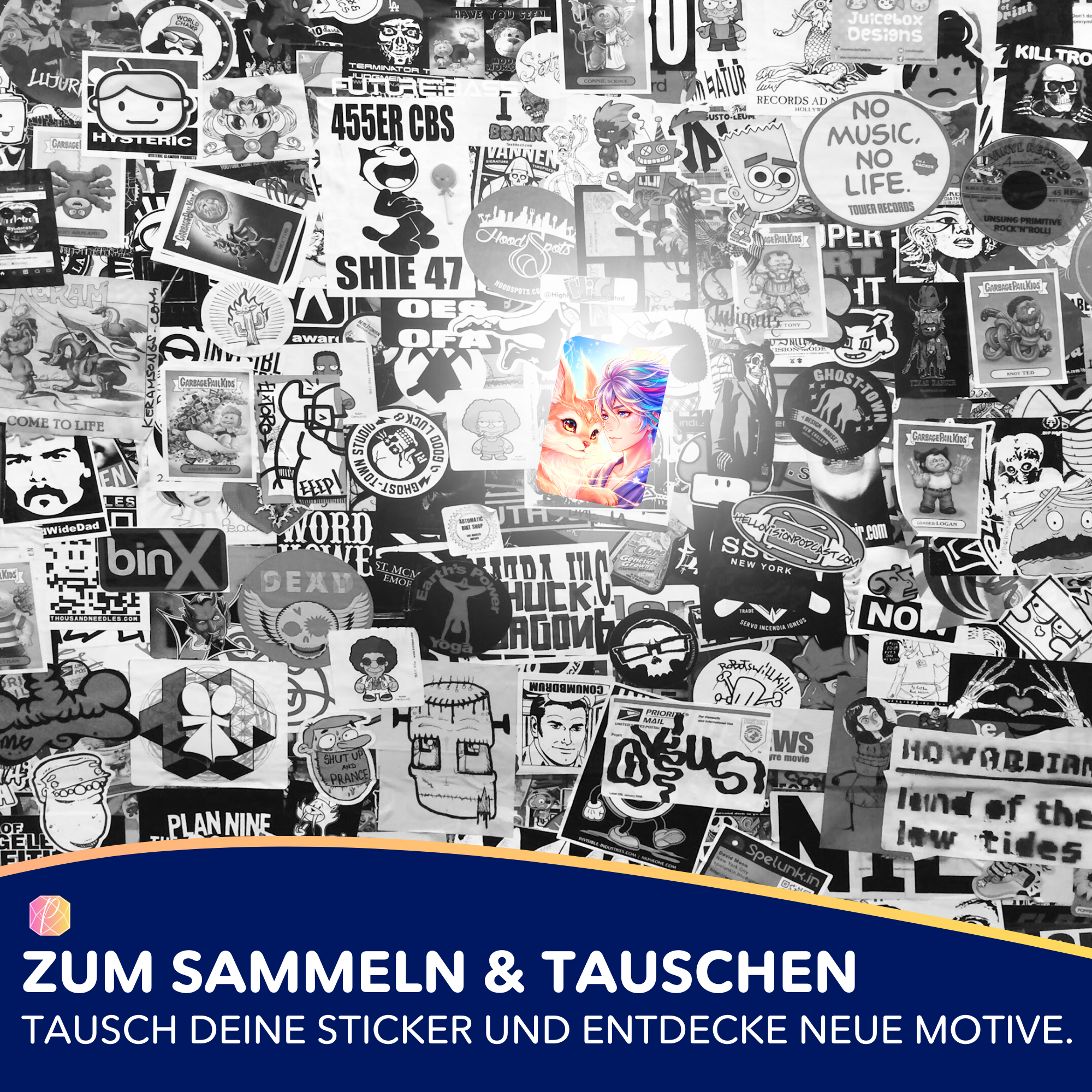 Aufkleber 5er-Set - Diamond Painting 7-Tage Special - Soulmate