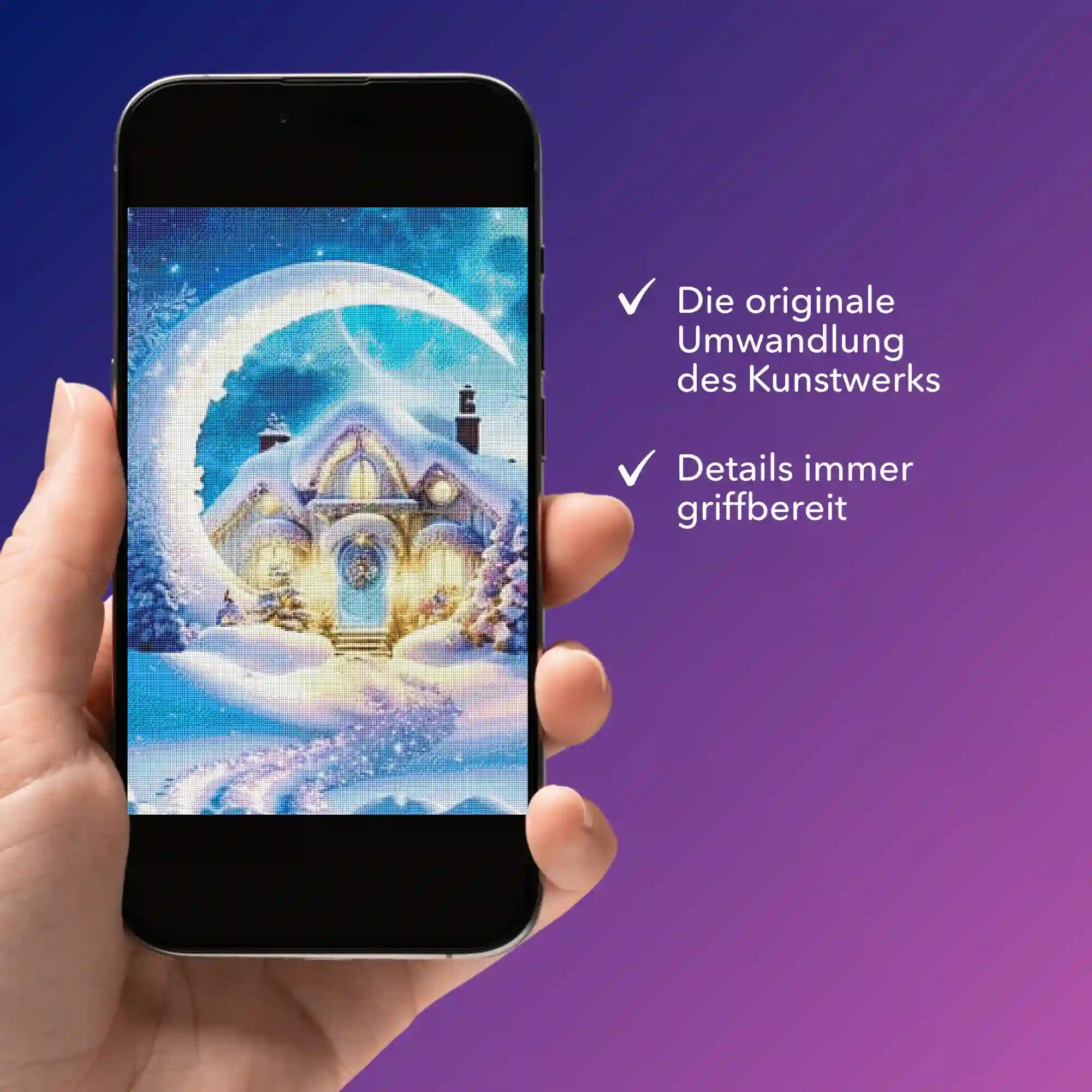 Digitale Bildmappe - Moon and Snow