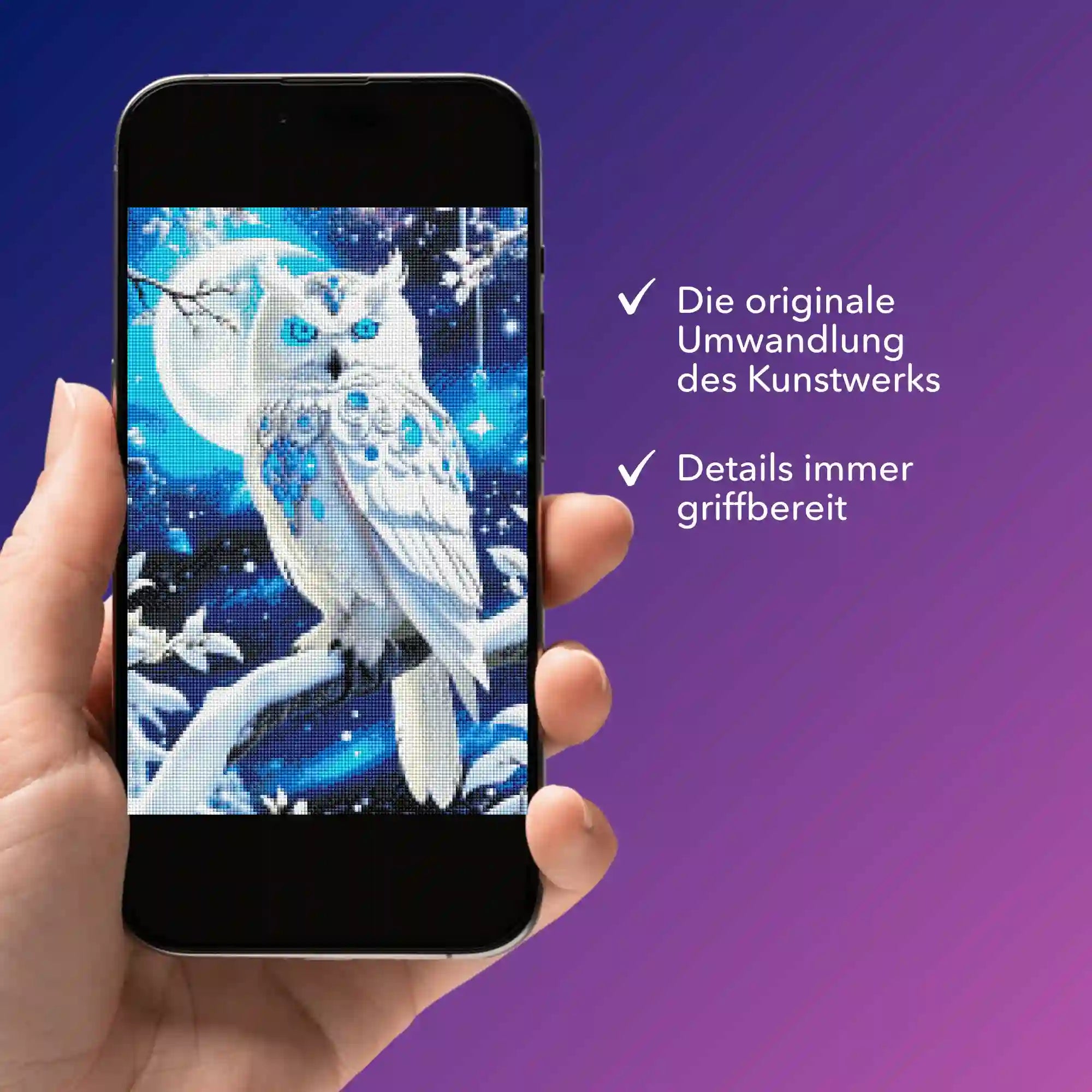 Digitale Bildmappe - Blue eyes owl