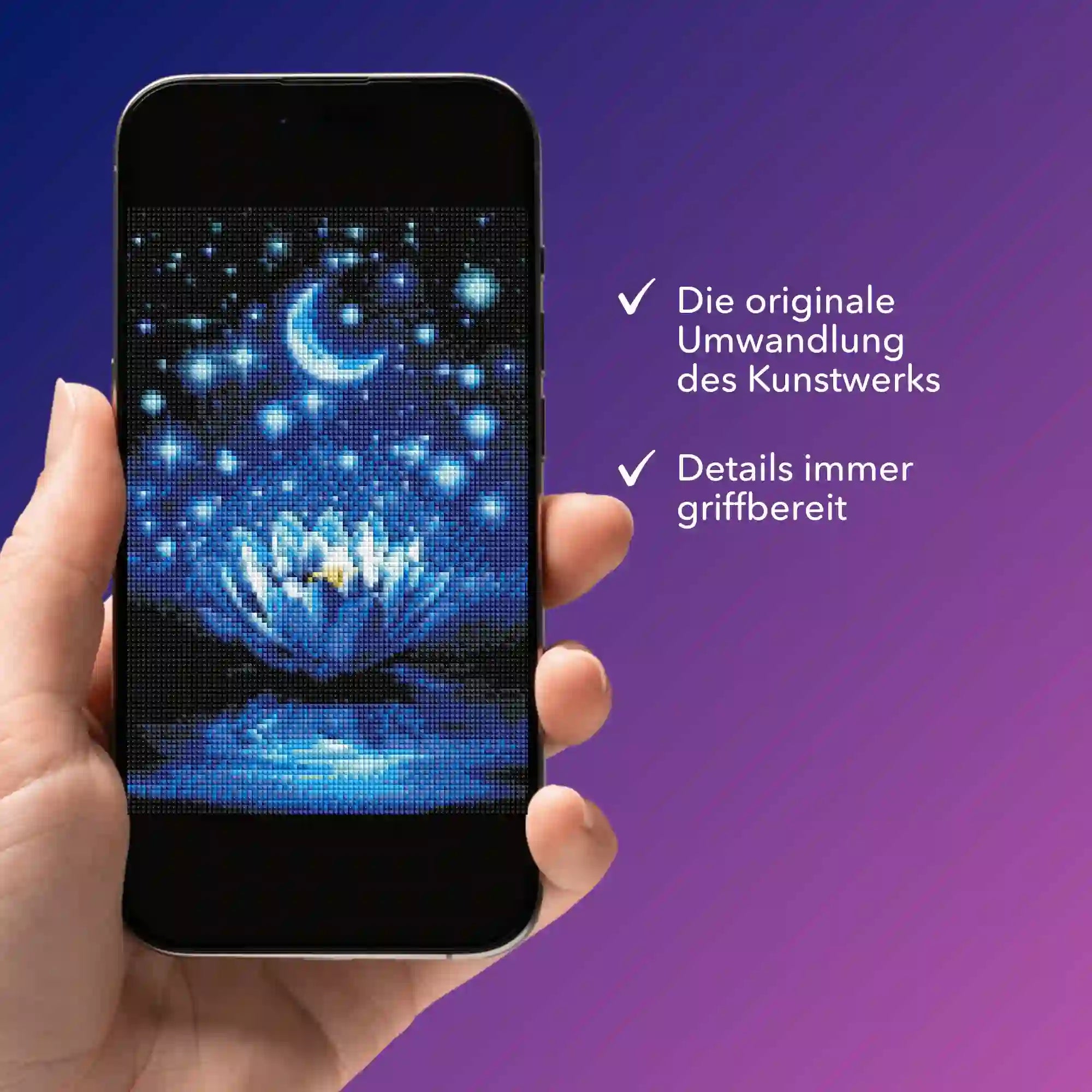 Digitale Bildmappe - Blaue Seerose MINI