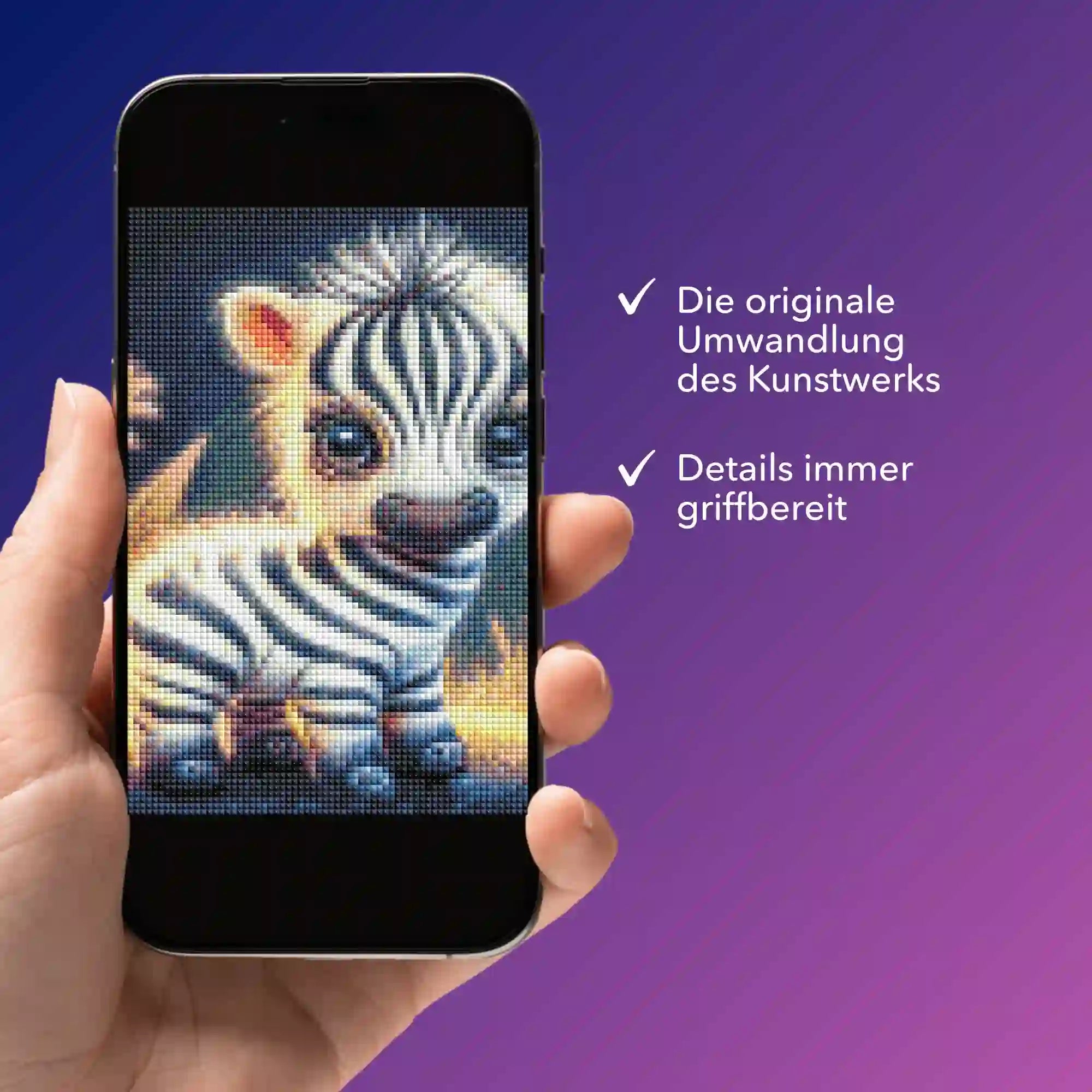 Digitale Bildmappe - Süsses Zebrababy