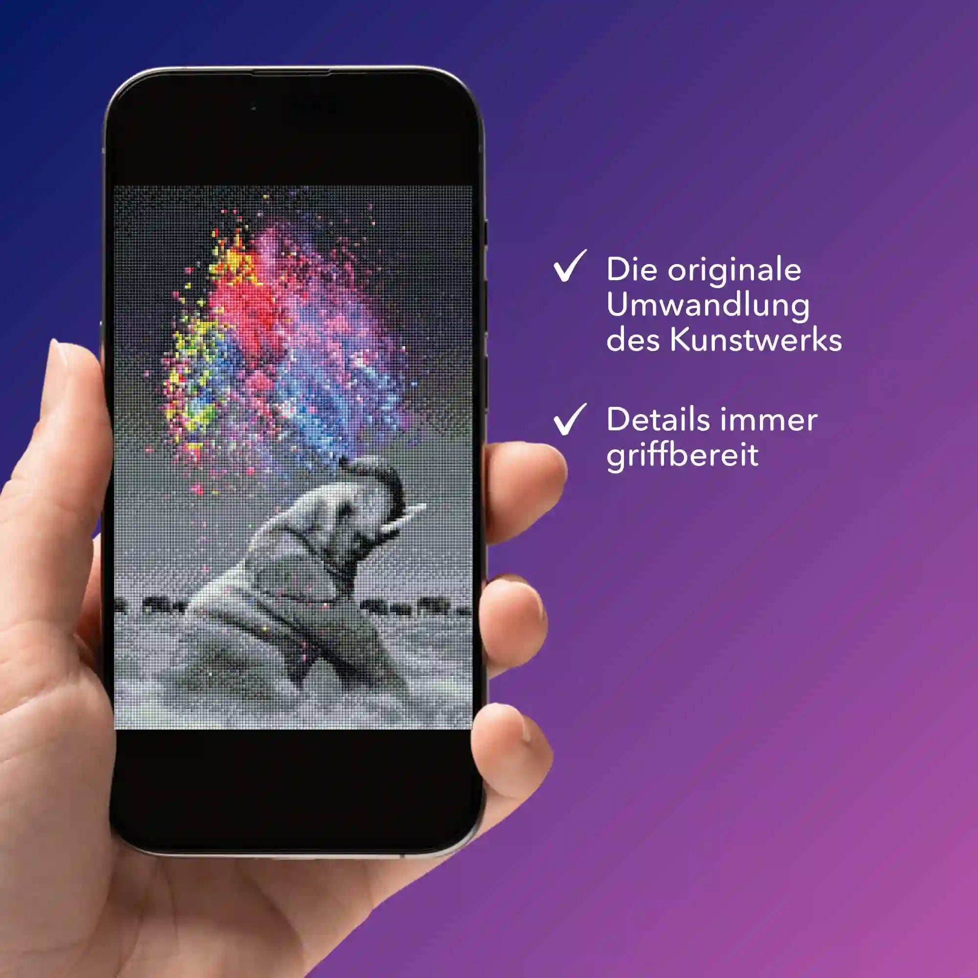 Digitale Bildmappe - Elefant "Farbenspiel"