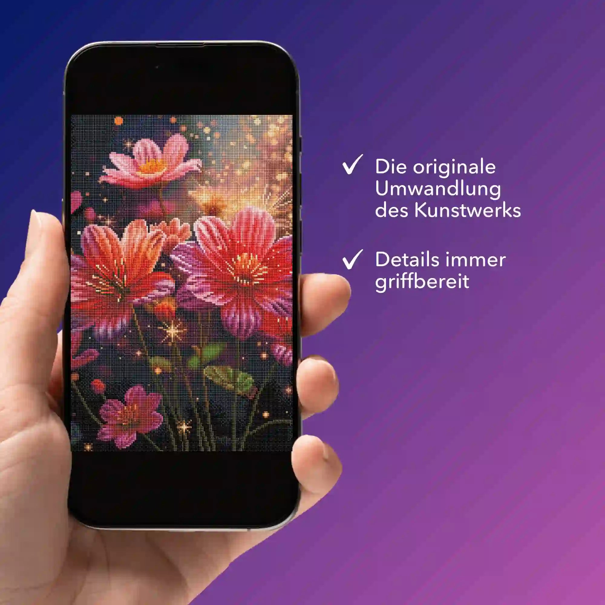 Digitale Bildmappe - Flower Sparkle