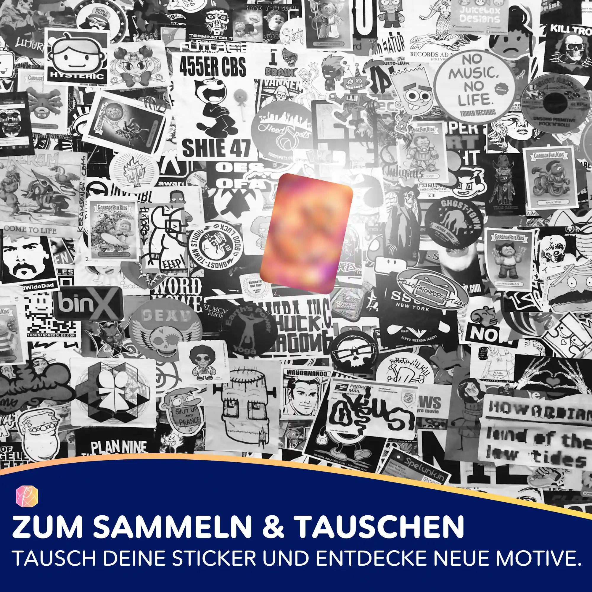 5er-Set bunte Sticker für Diamond Painting und Bastelprojekte von Picmondoo mit verschiedenen Sommermotiven