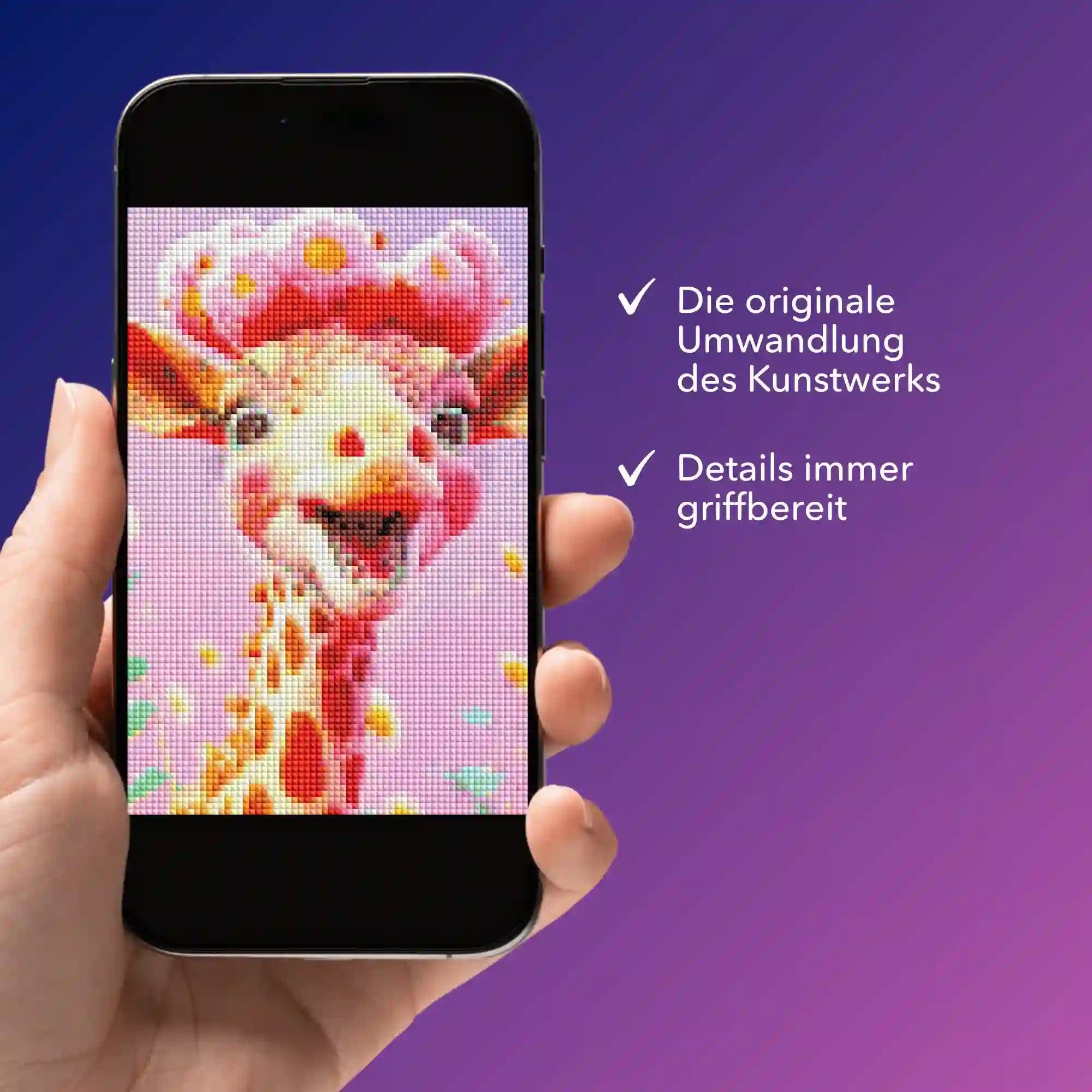 Digitale Bildmappe - Fröhliche Giraffe