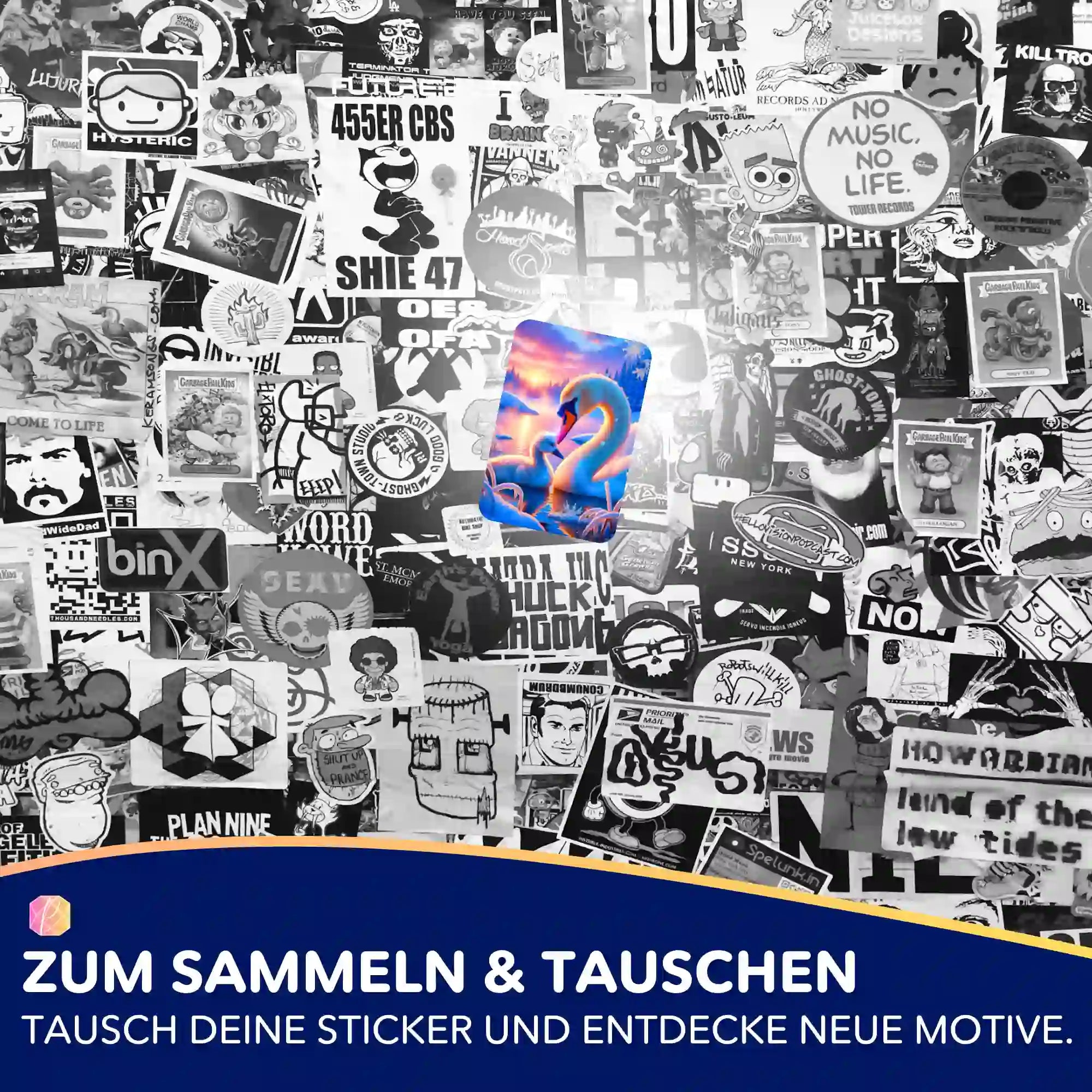 Aufkleber 5er-Set - Geborgenheit