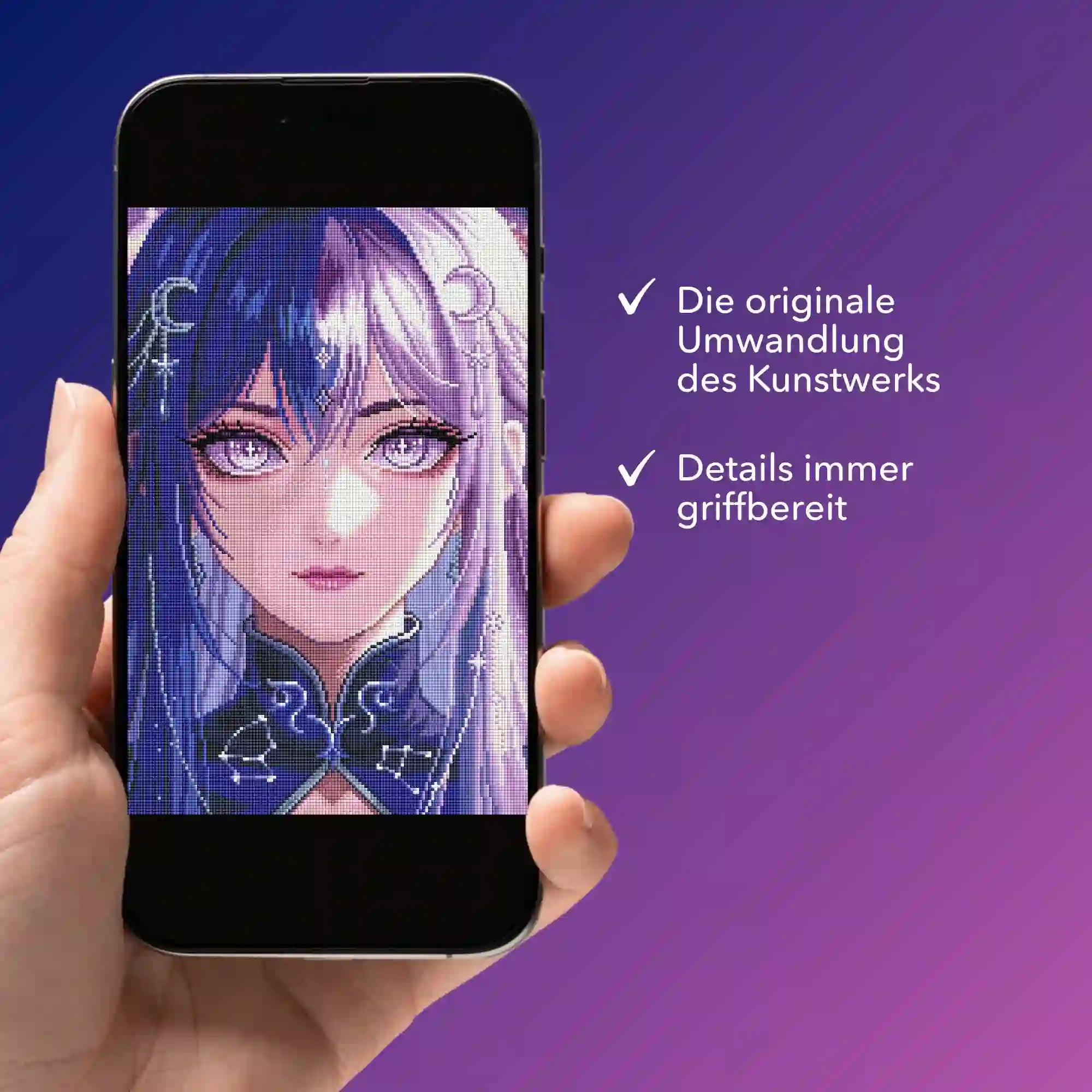 Digitale Bildmappe - Purple Moon Star