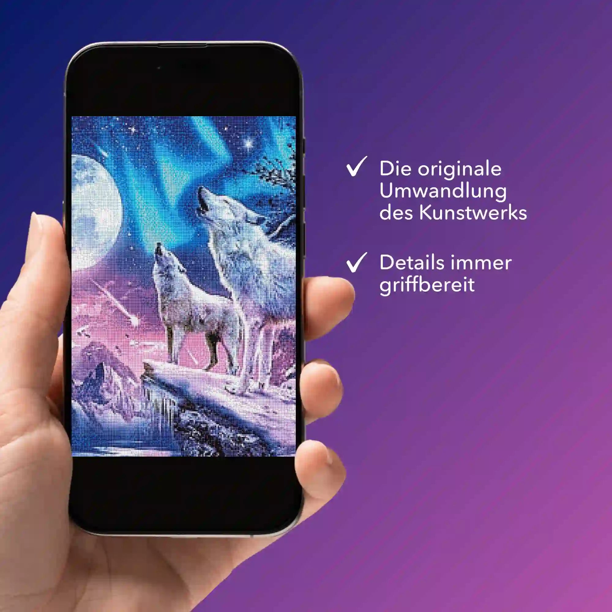 Digitale Bildmappe - Weiße Wölfe im Winterland