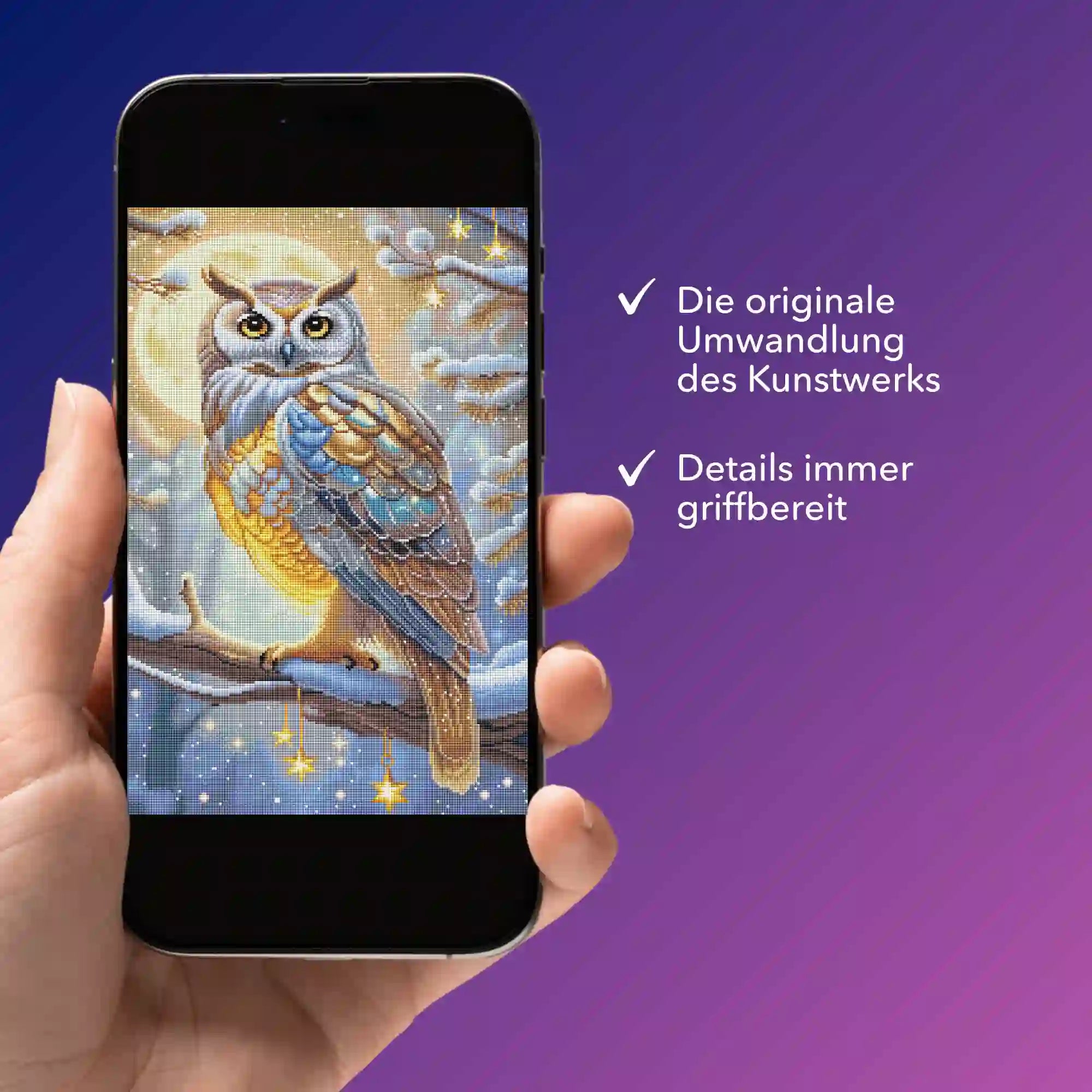 Digitale Bildmappe - Goldene Schneeeule