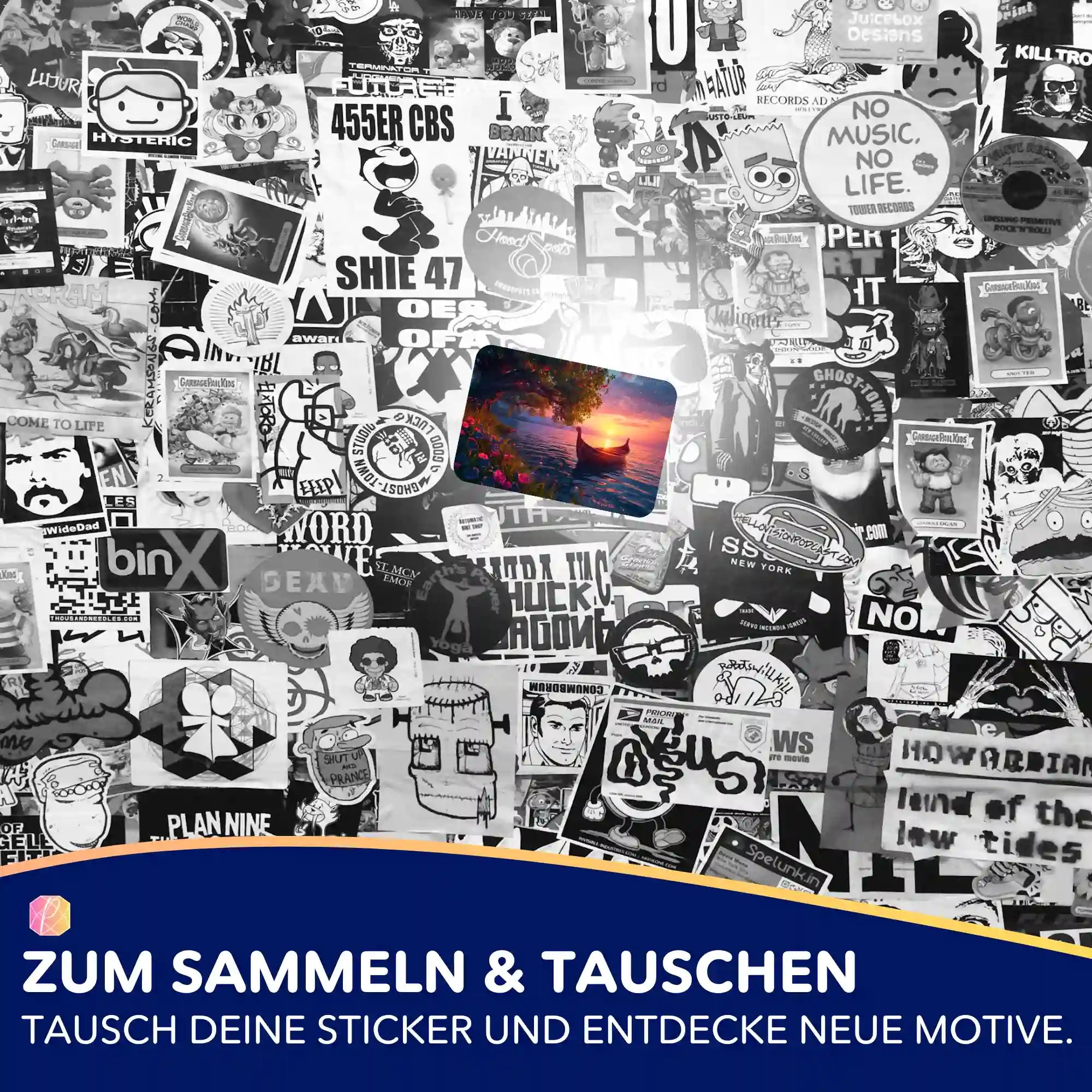 Aufkleber 5er-Set - Wo Träume anlegen