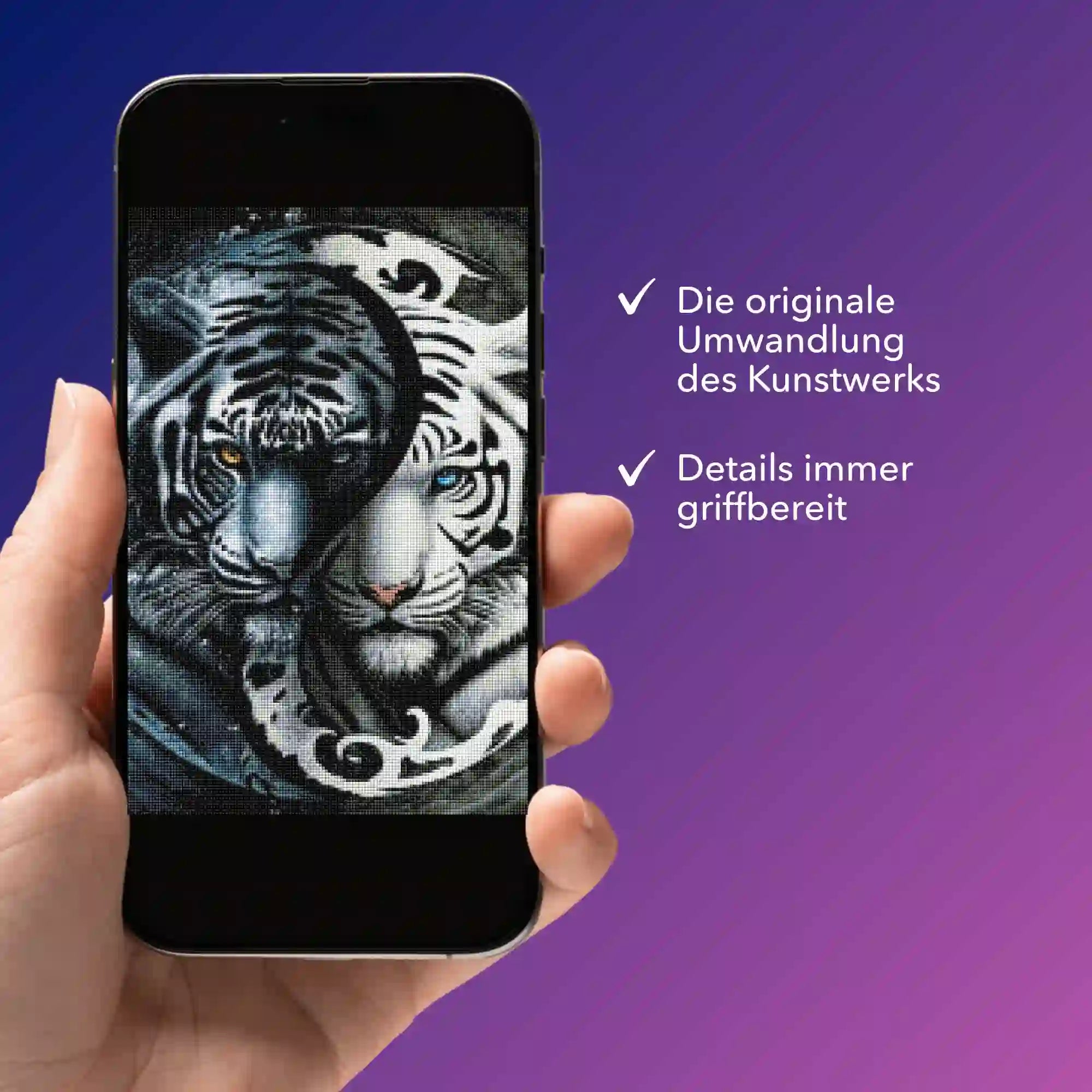 Digitale Bildmappe - Tiger "Ying und Yang"