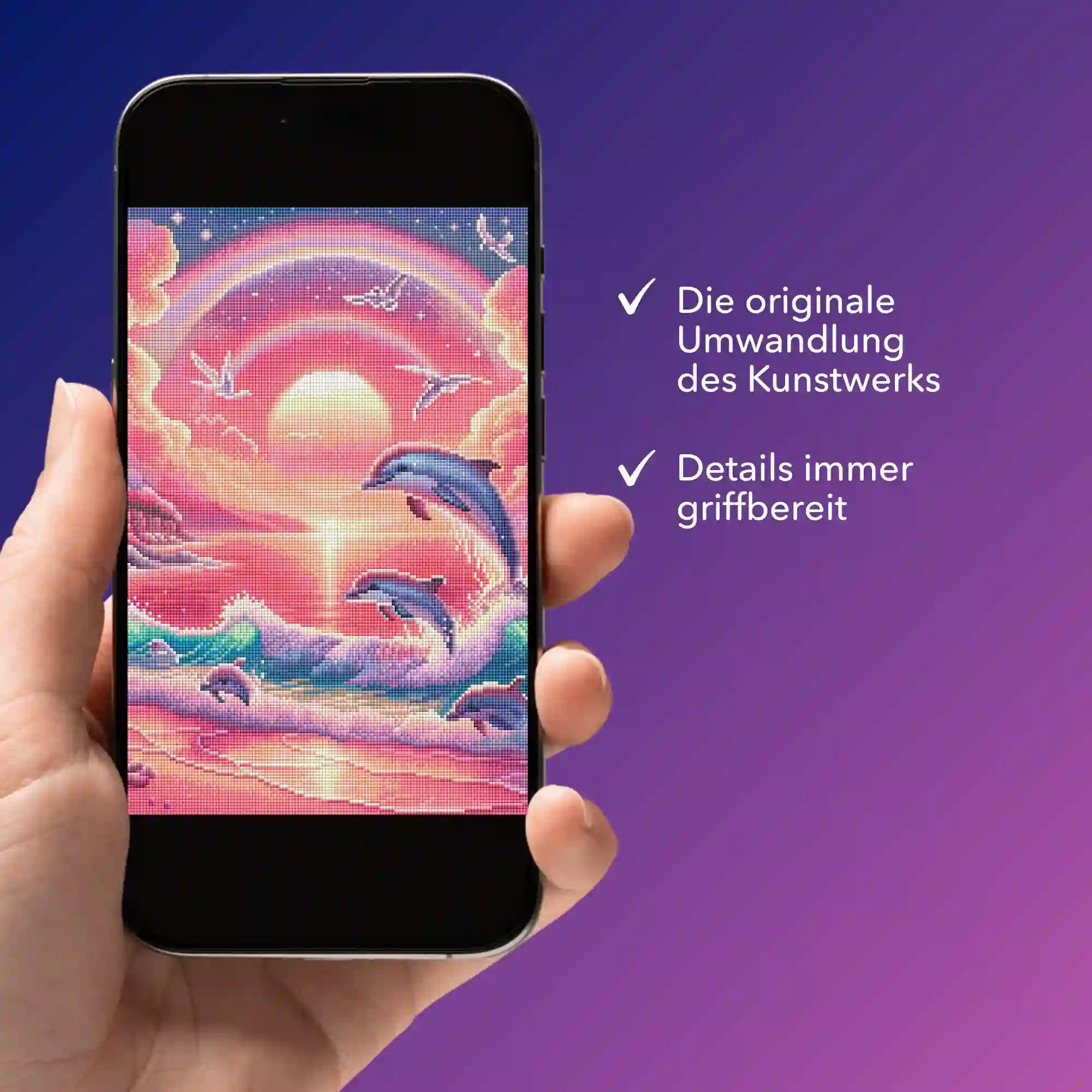 Digitale Bildmappe - Pinkes Meeresrauschen