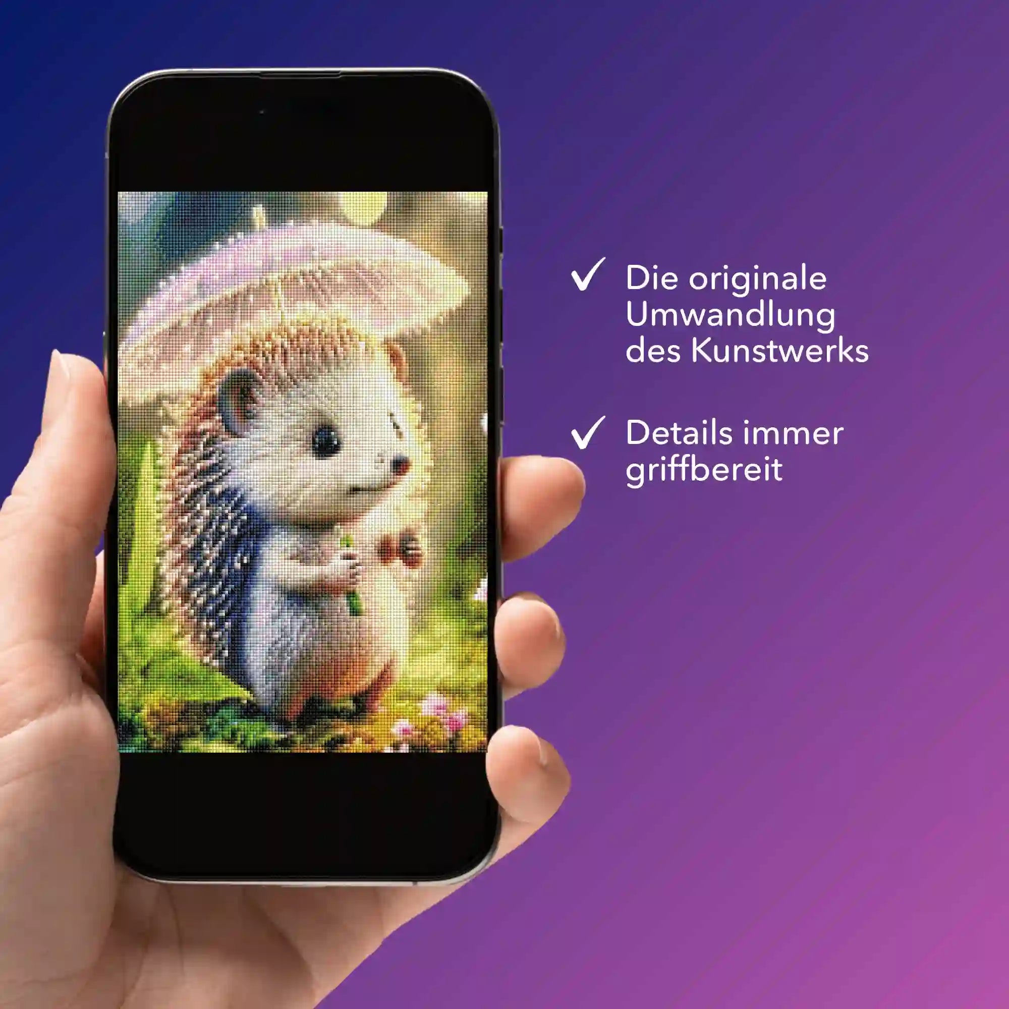 Digitale Bildmappe - Igelchen im Sonnenlicht