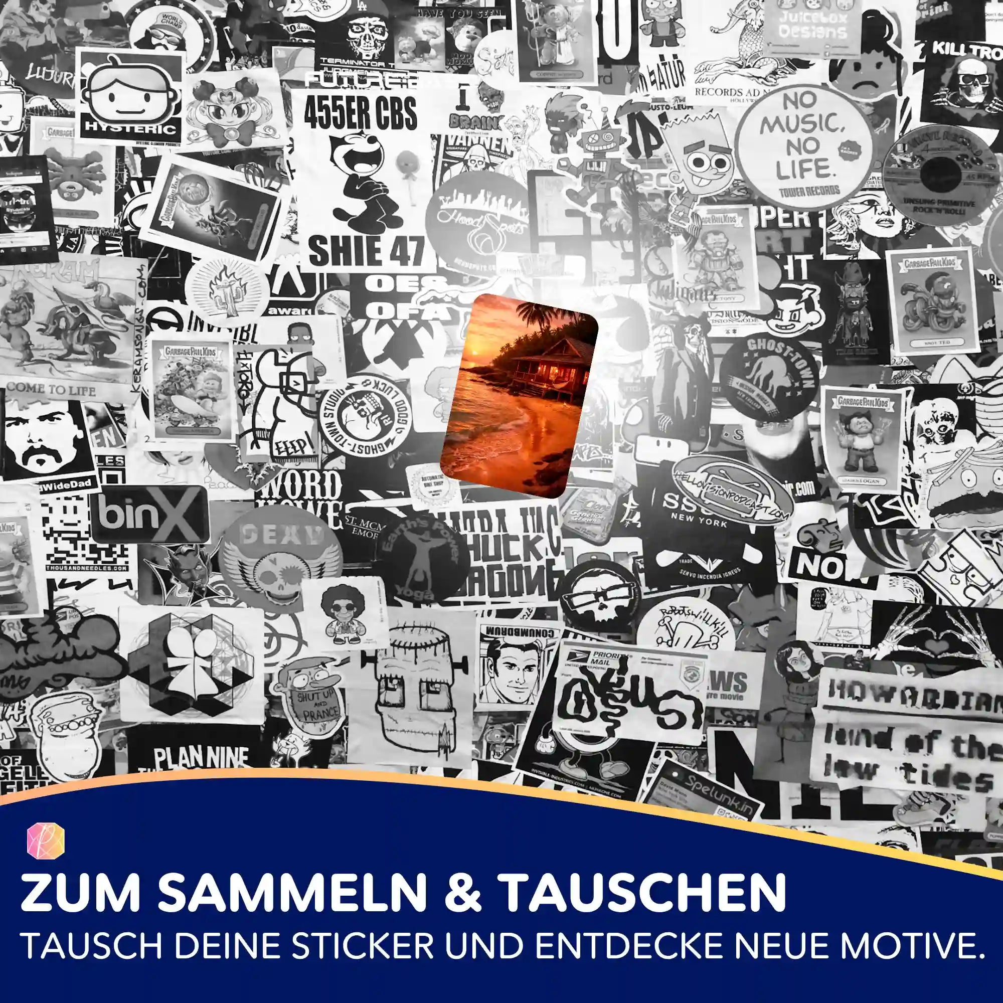 Aufkleber 5er-Set - Wo der Sommer wohnt