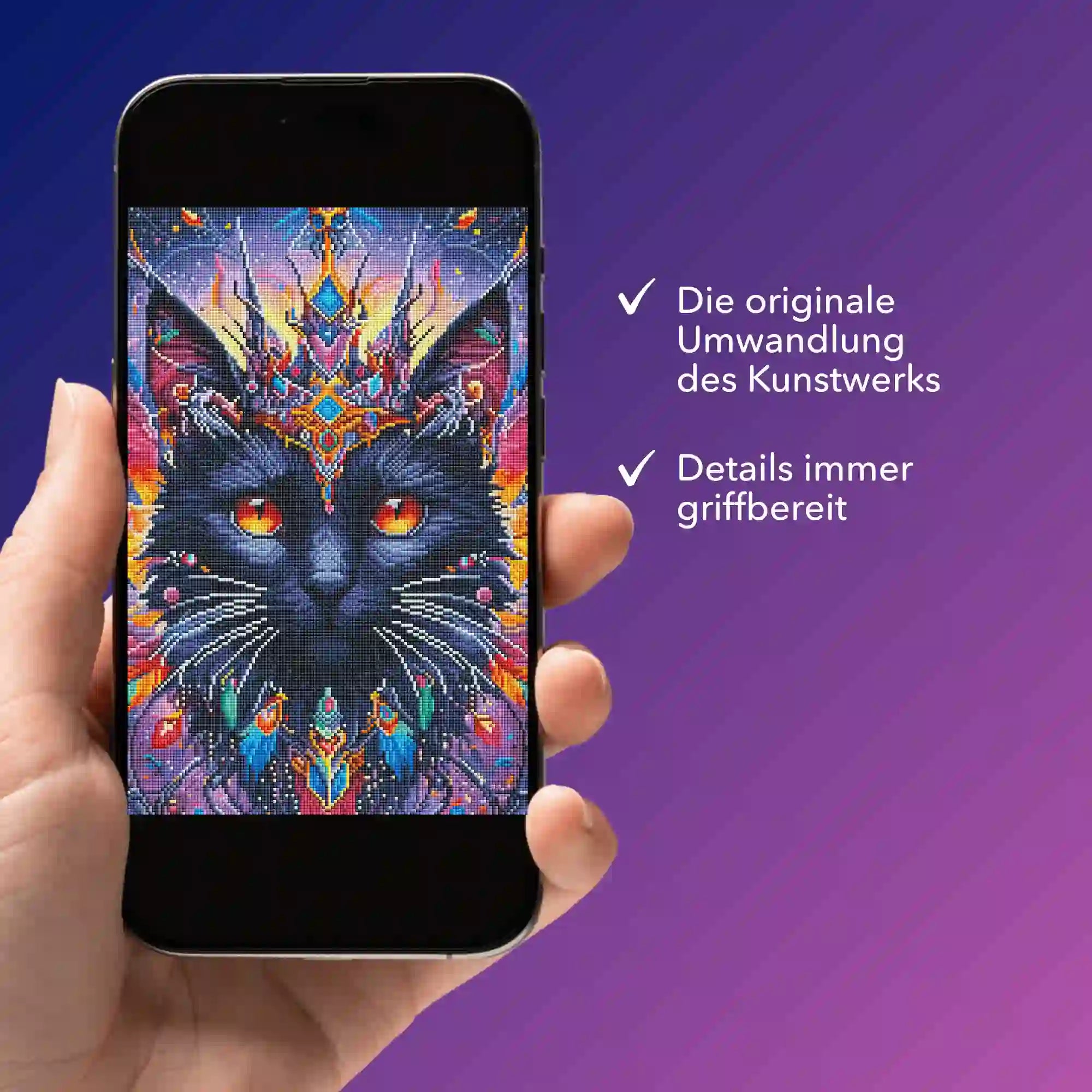 Digitale Bildmappe - Mystic colorsplash Cat