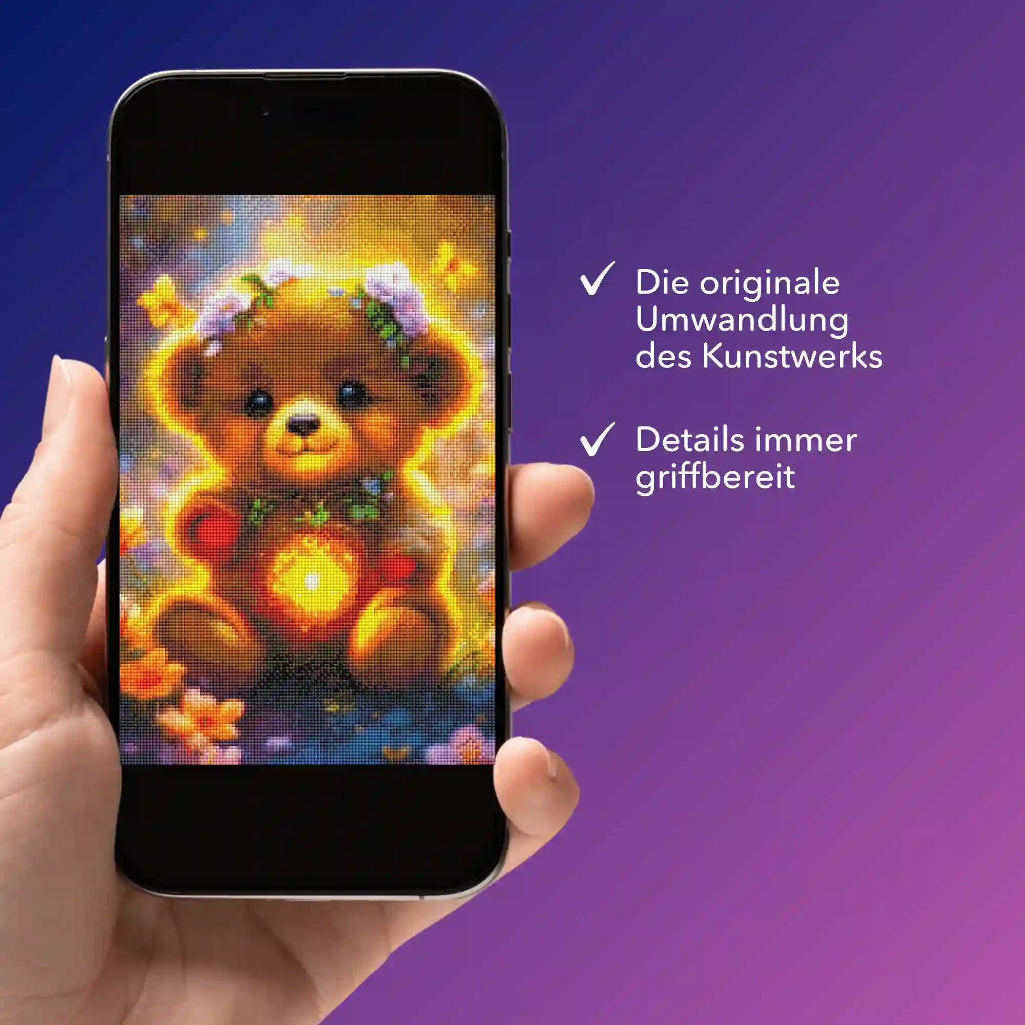 Digitale Bildmappe - Kleiner Leuchtbär