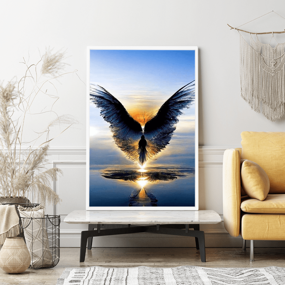 Diamond Painting Wandgestaltung Black Angel