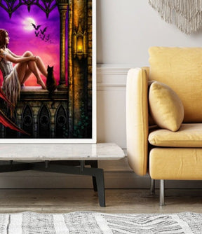 Diamond Painting Wandgestaltung Engel der Nacht
