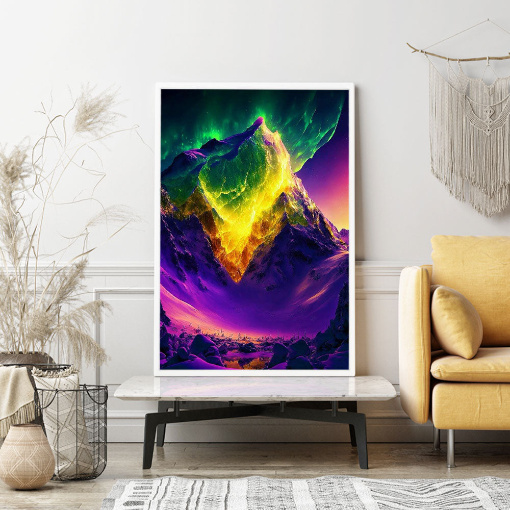 Diamond Painting Wandgestaltung XXL Nordlichter der Sehnsucht