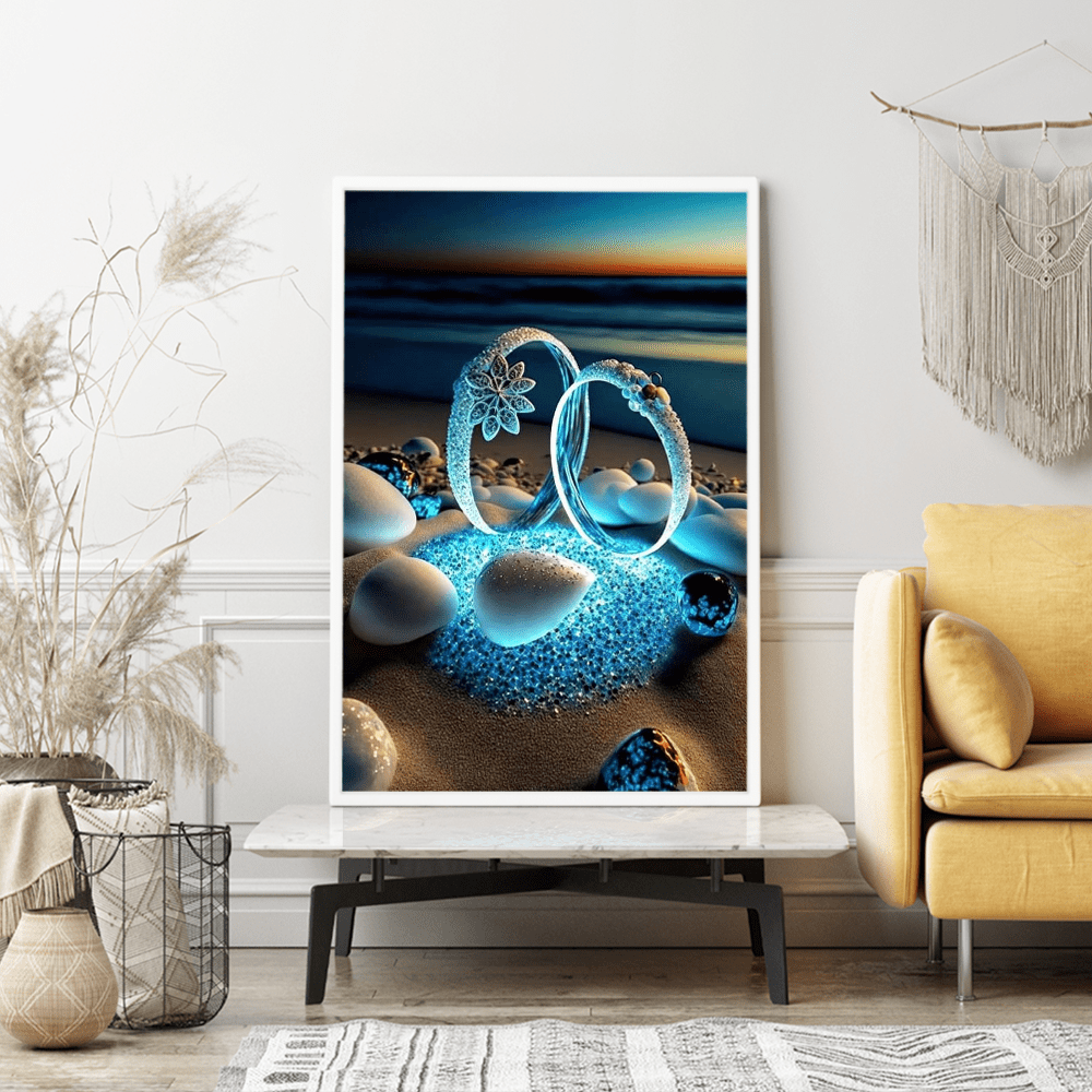 Diamond Painting Wandgestaltung Rings of the ocean