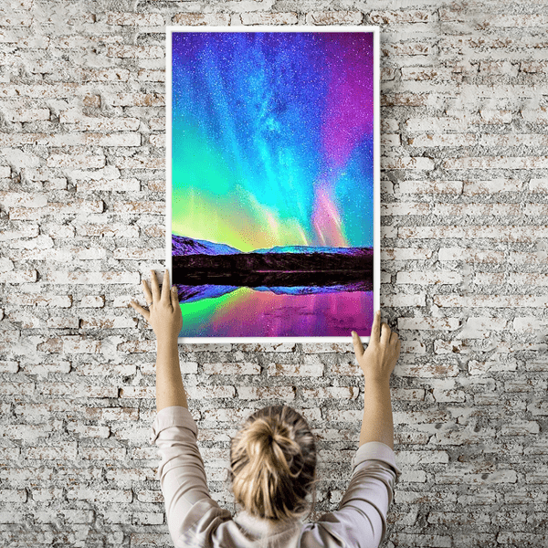 Diamond Painting - See der Nordlichter