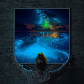 Diamond Painting Leuchtbild Special XXL Wandbild Sternennacht am Meer