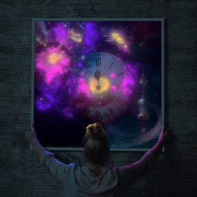 Diamond Painting Leuchtbild Special Wandbild Time of galaxy