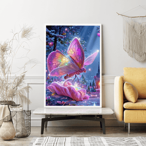Diamond Painting Wandgestaltung Fantasy butterfly