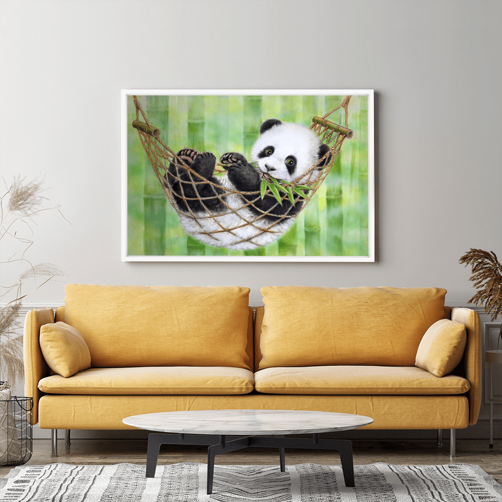 Diamond Painting Strass Special Wandgestaltung XL Chilling Panda