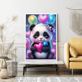 Diamond Painting Wandgestaltung Sweet Panda