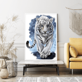Diamond Painting Wandgestaltung Tiger "Watercolor"