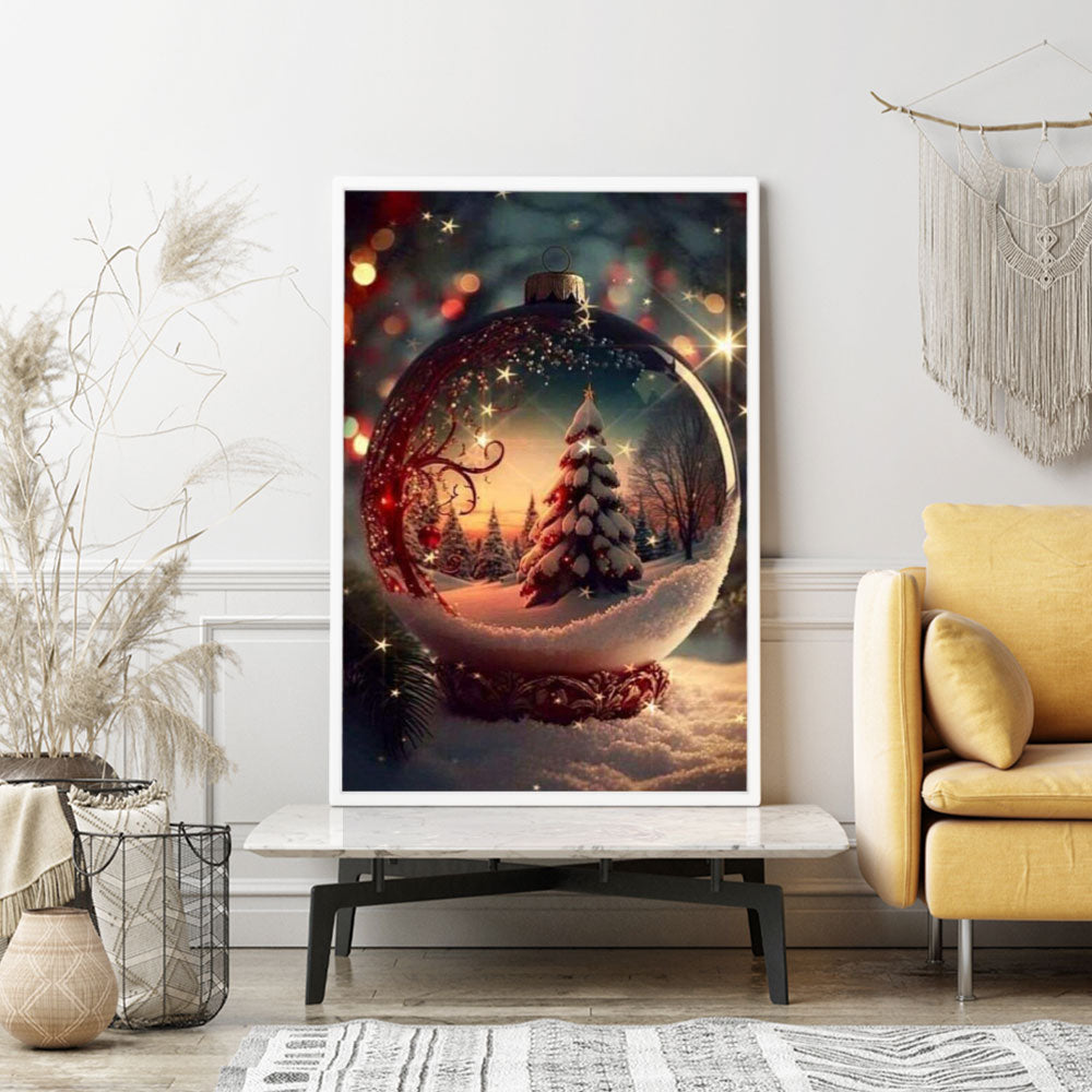 Diamond Painting Wandgestaltung Verzauberte Weihnachtswelt