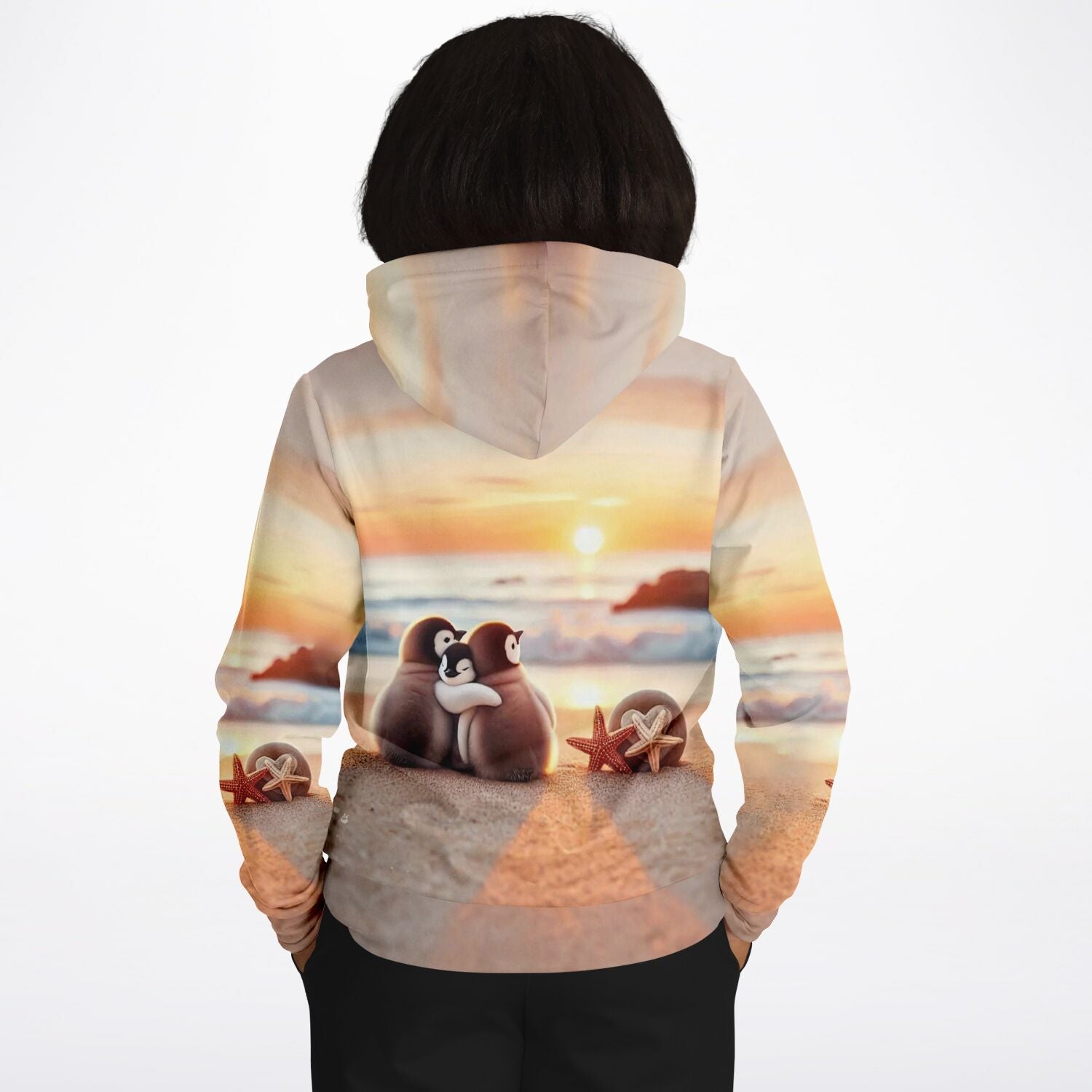 Dreamer Hoodie - Happy Family am Strand